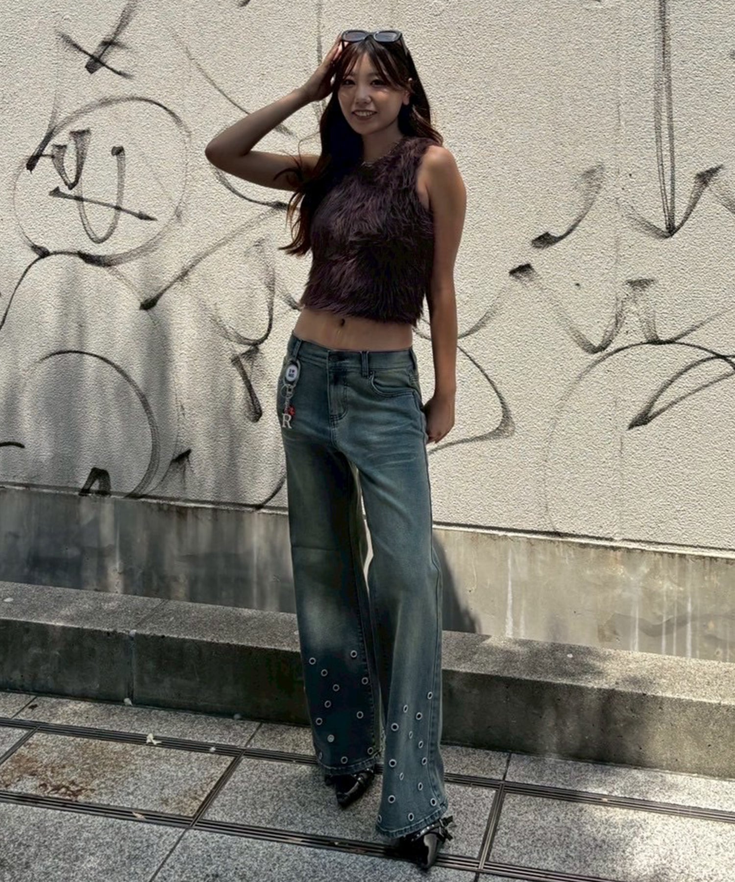 STAFF:162cm/COLOR:BROWN/SIZE:F