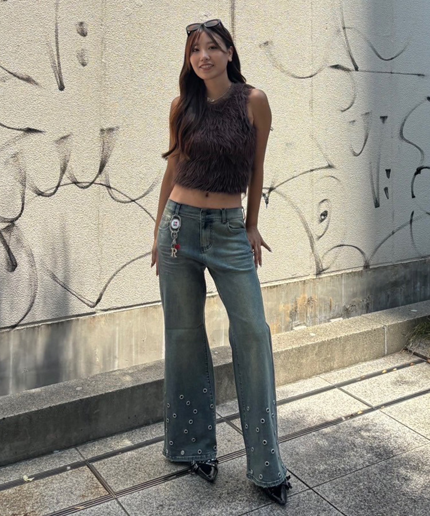 STAFF:162cm/COLOR:BROWN/SIZE:F