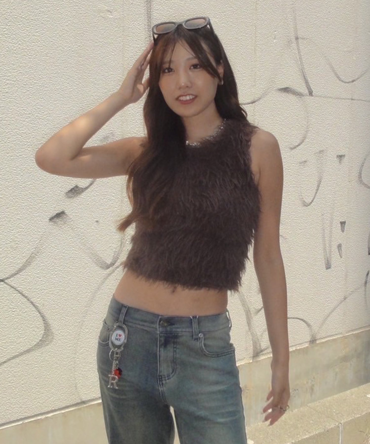 STAFF:162cm/COLOR:BROWN/SIZE:F