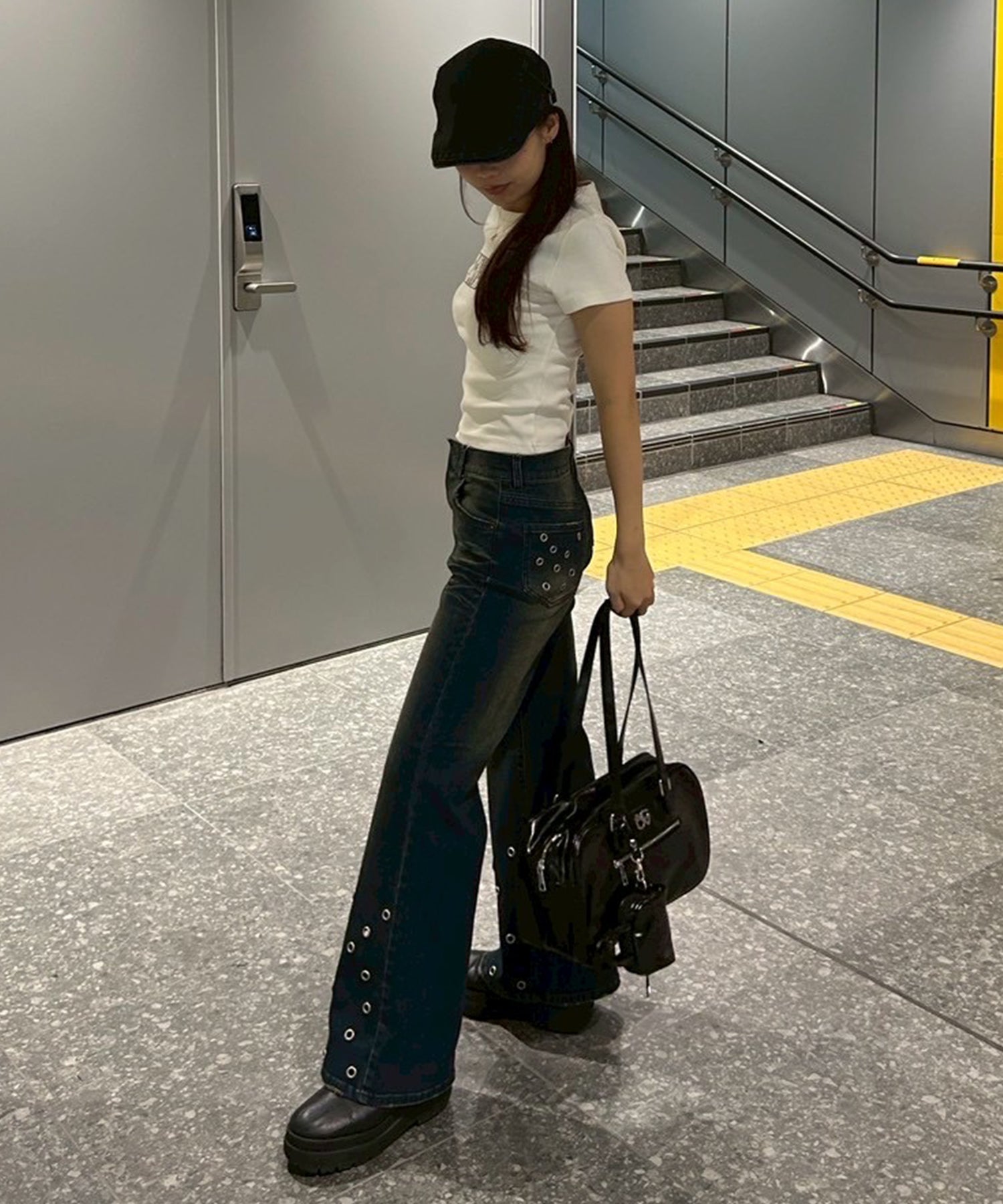STAFF:156cm/COLOR:BLUE/SIZE:24
