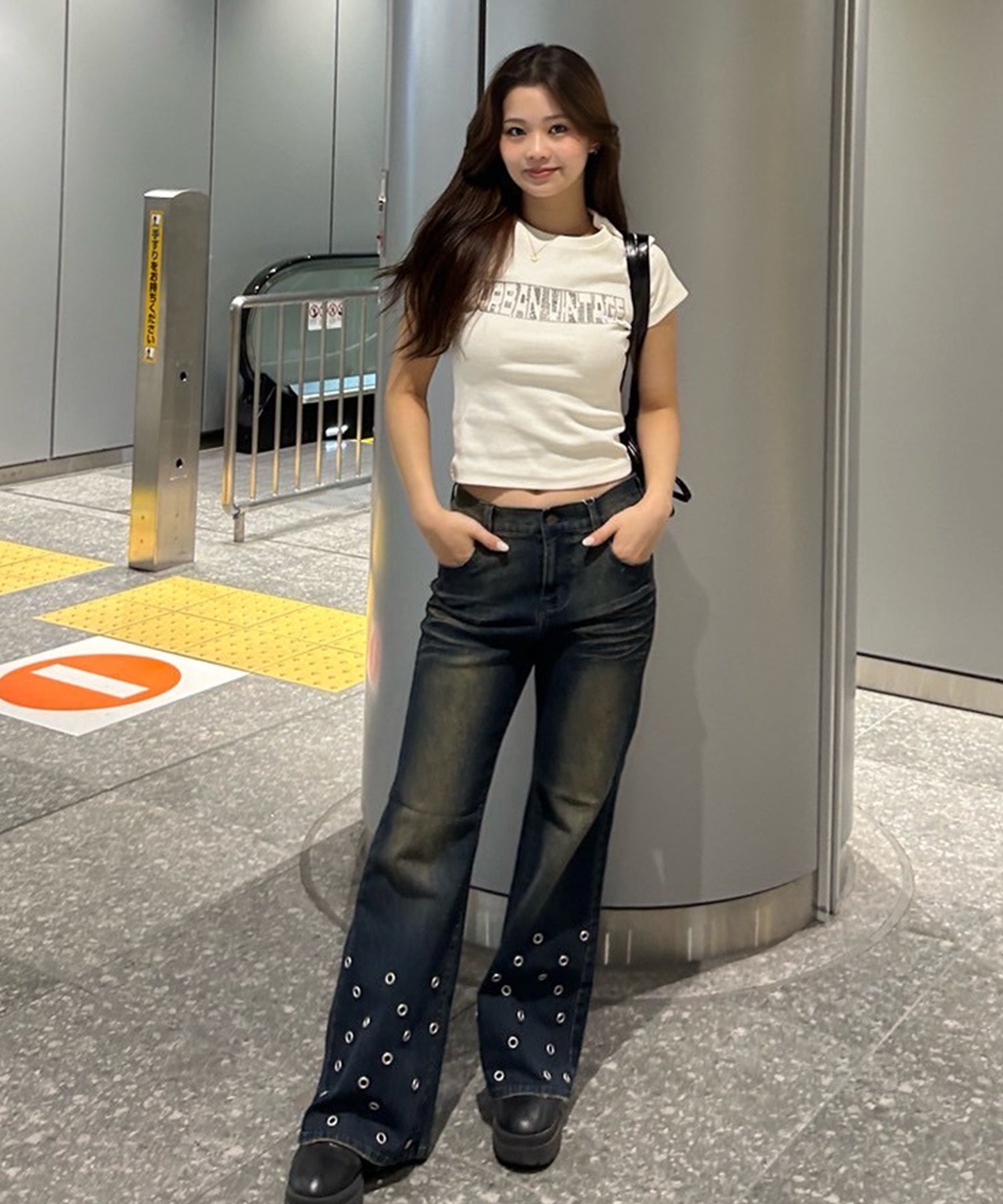 STAFF:156cm/COLOR:BLUE/SIZE:24