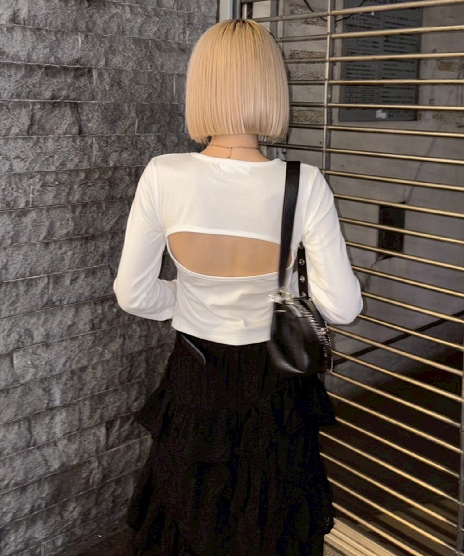STAFF:154cm/COLOR:WHITE/SIZE:F