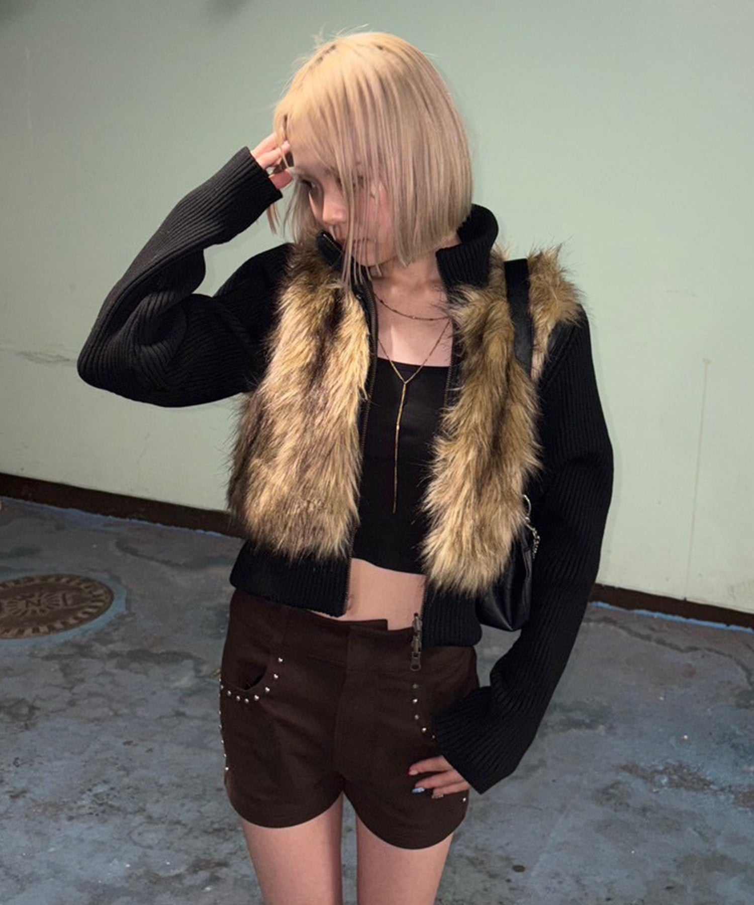 STAFF:154cm/COLOR:BLACK/SIZE:F