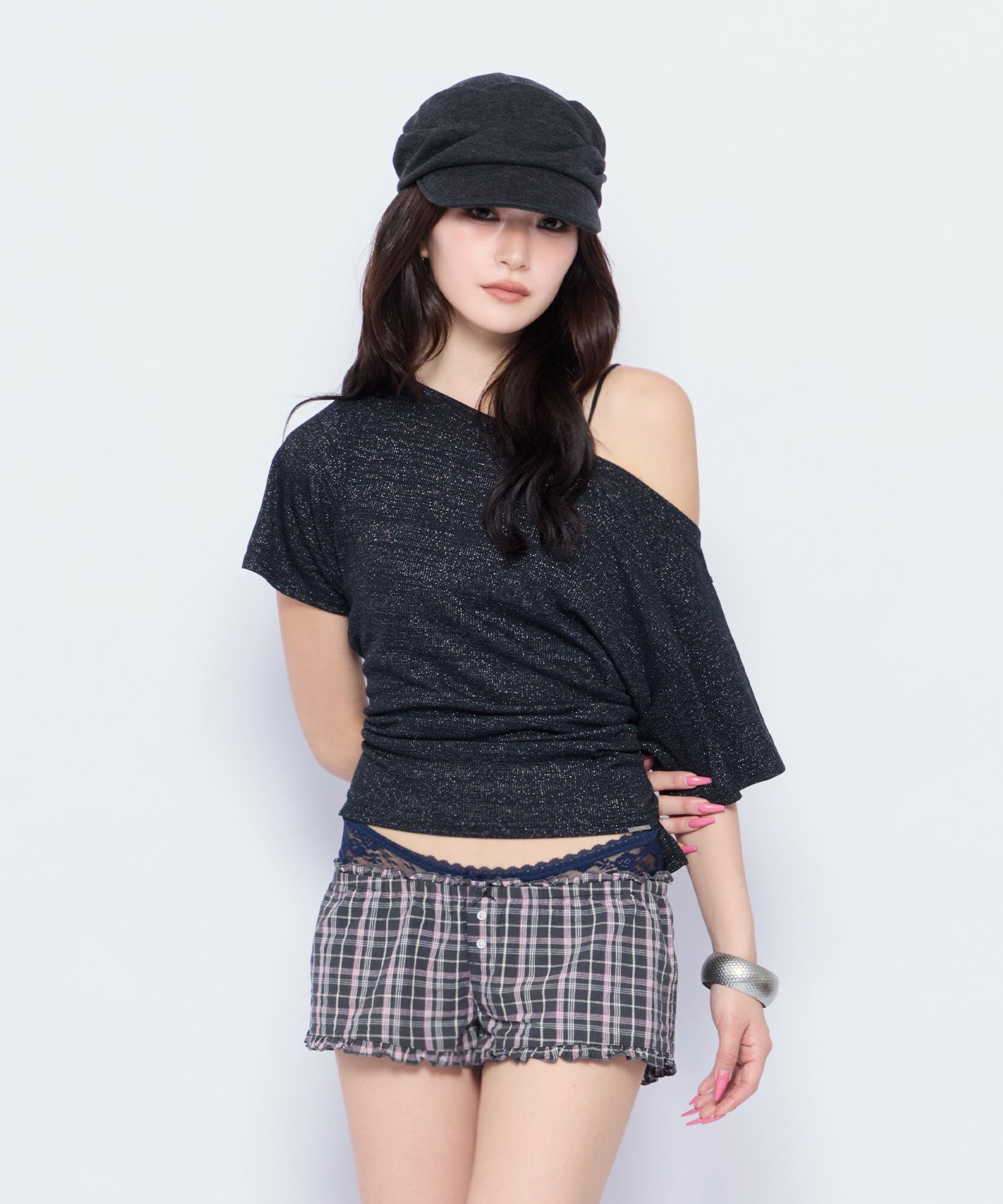 MODEL:170cm/COLOR:BLK/SIZE:F
