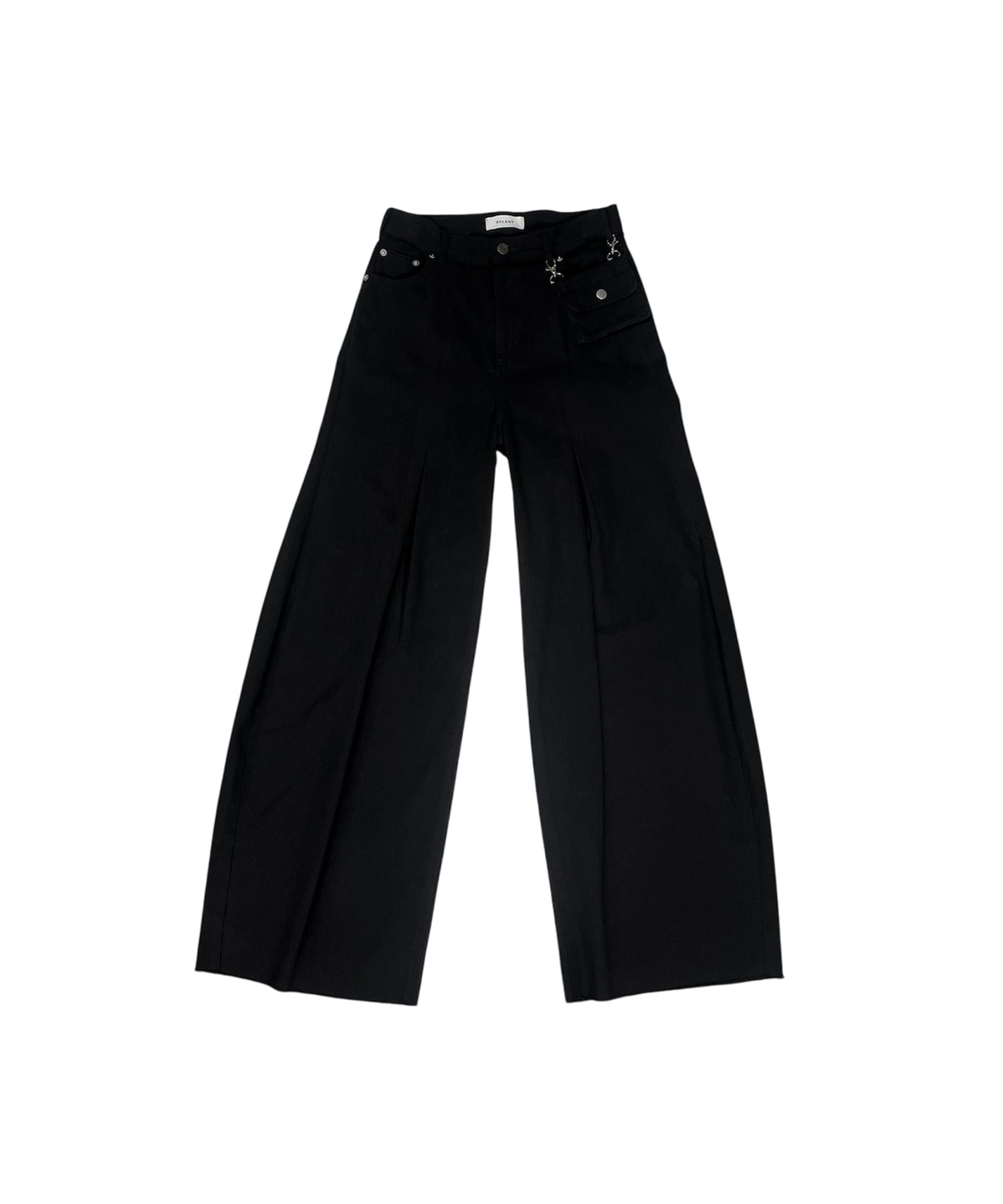 ウエストポーチカーブセンタータックパンツ