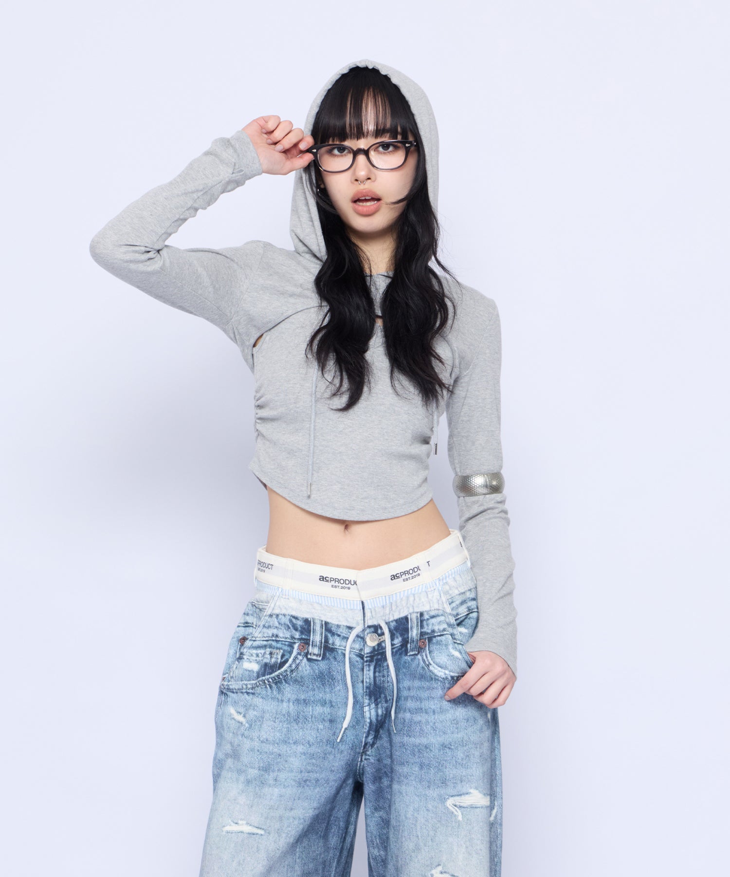 MODEL:172cm/COLOR:GRY/SIZE:F