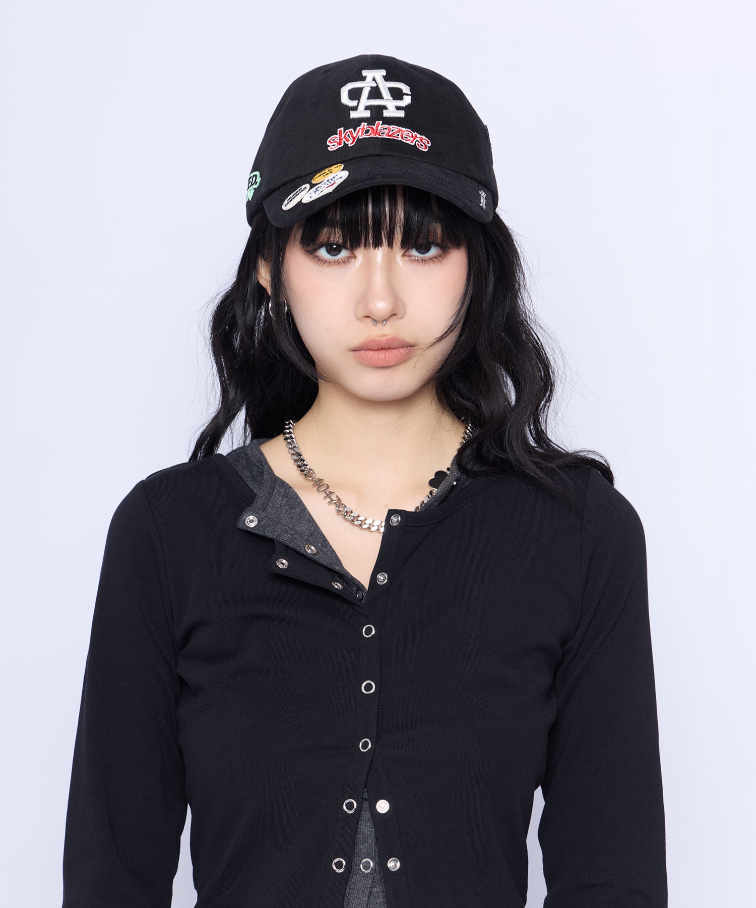 Multi Patch Logo Cap