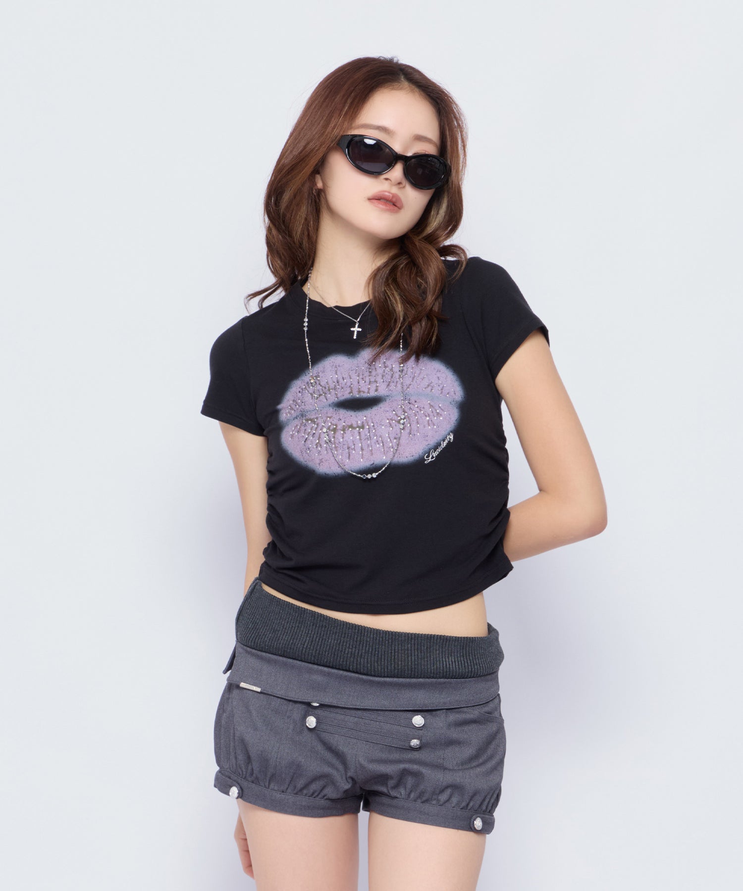 MODEL:170cm/COLOR:BLK/SIZE:F