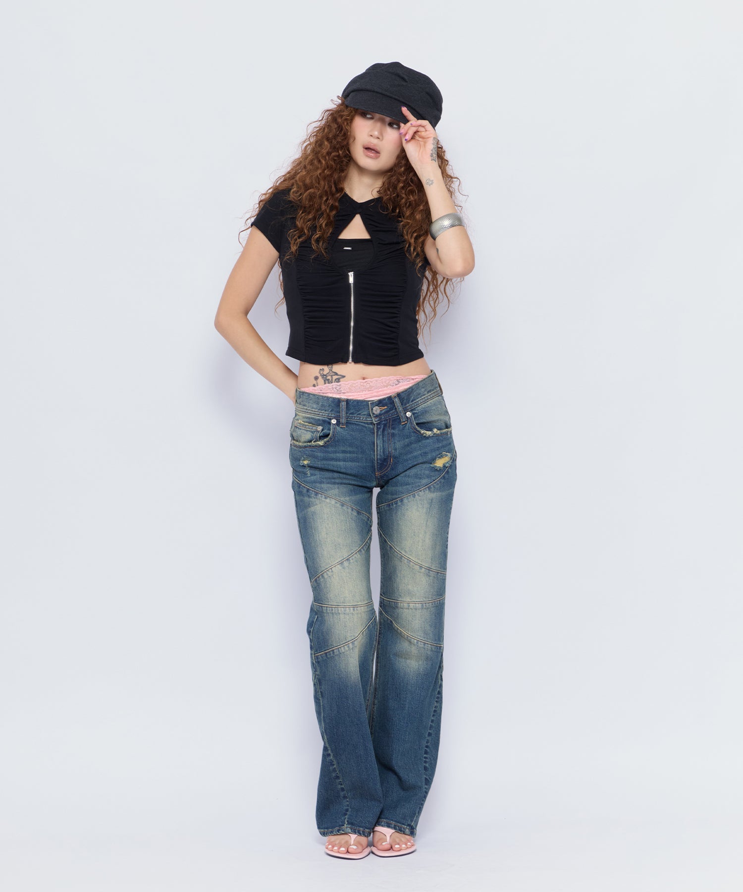 MODEL:168cm/COLOR:BLK/SIZE:F
