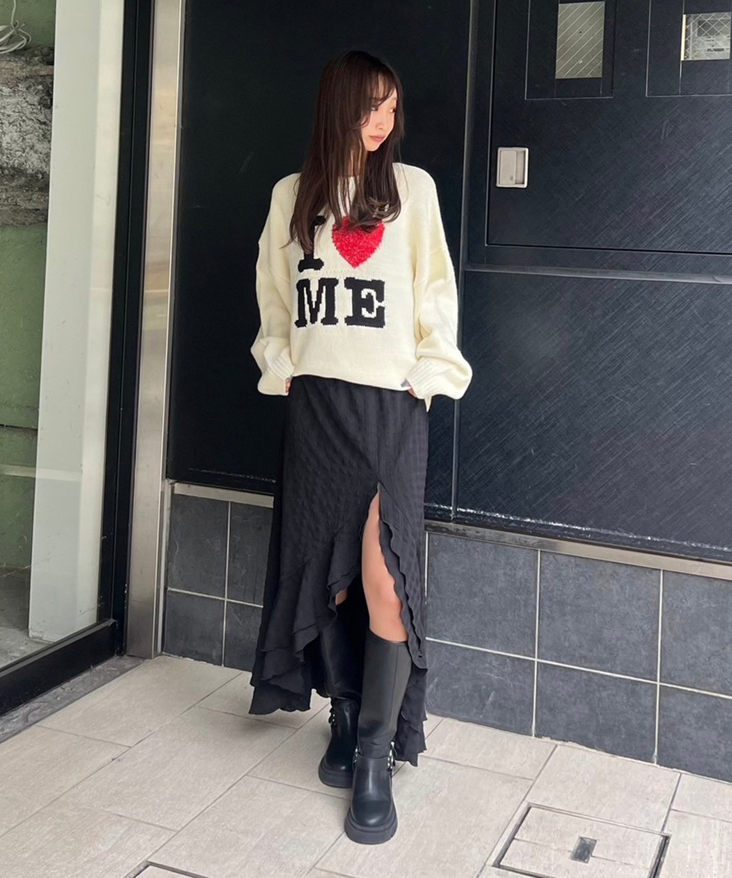 STAFF:166cm/COLOR:BLACK/SIZE:F