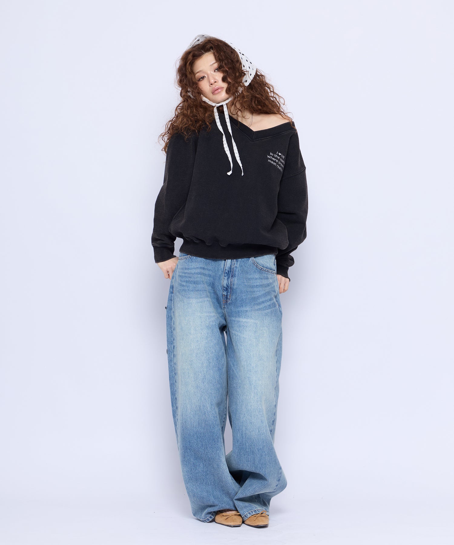 MODEL:168cm/COLOR:BLU/SIZE:M