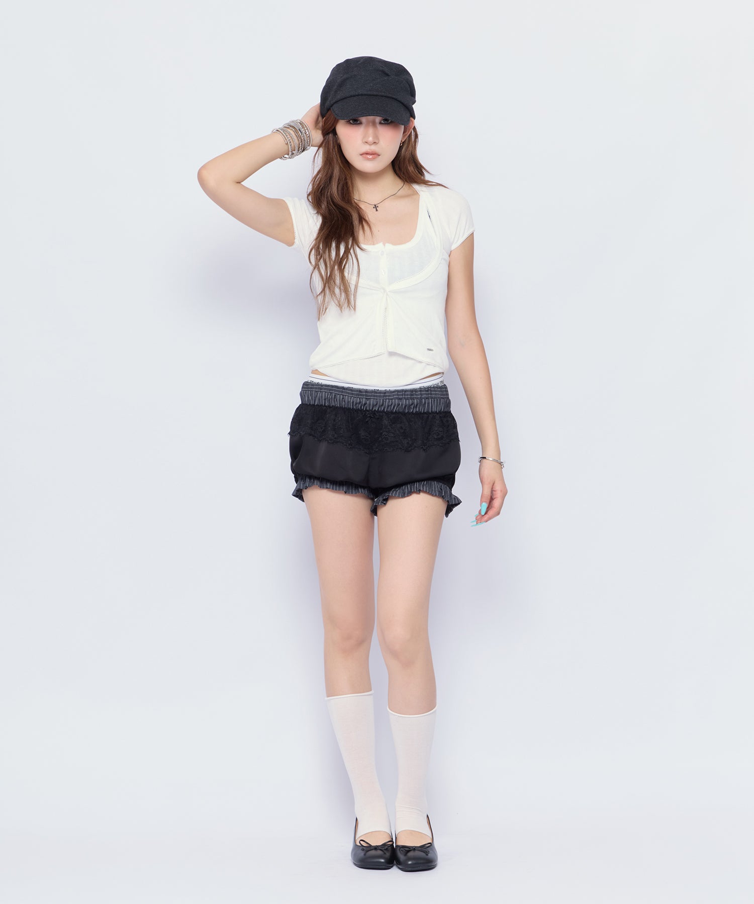 MODEL:170cm/COLOR:BLK/SIZE:F