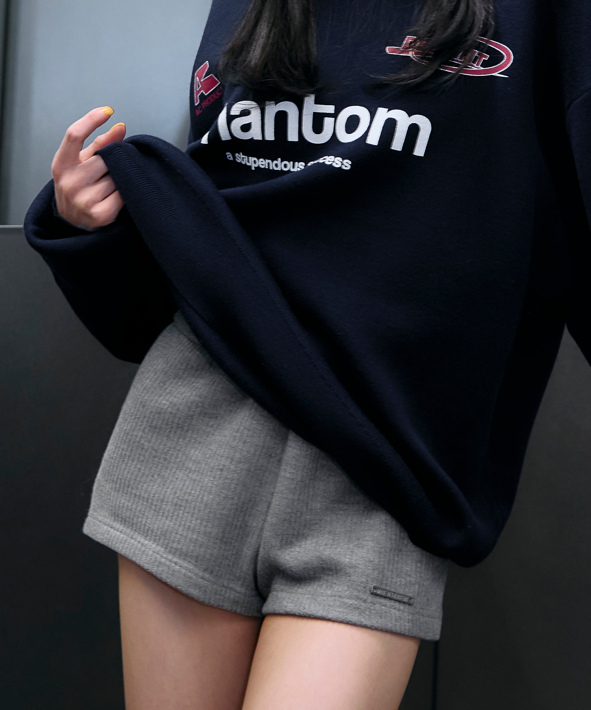 MODEL:170cm/COLOR:GRAY/SIZE:F
