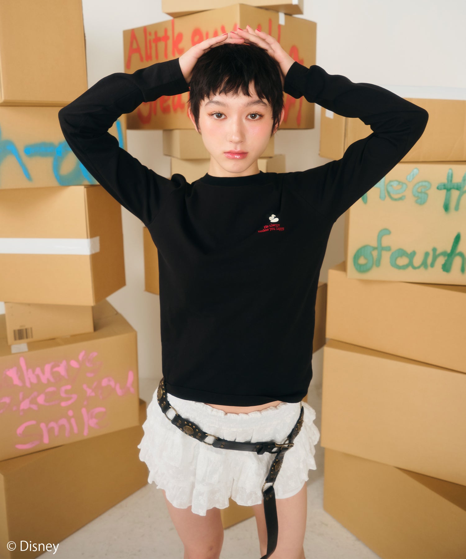 MODEL:166cm/COLOR:BLACK/SIZE:F