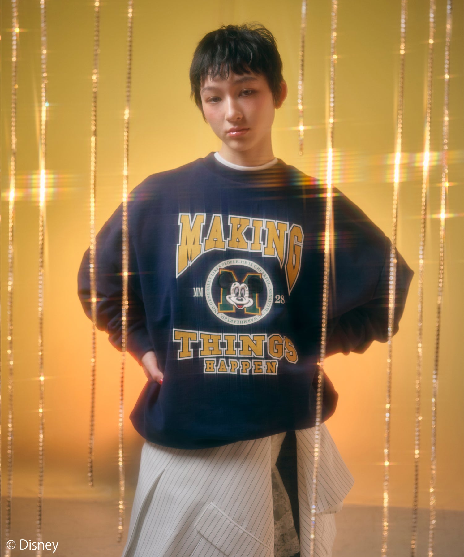 MODEL:166cm/COLOR:NAVY/SIZE:F