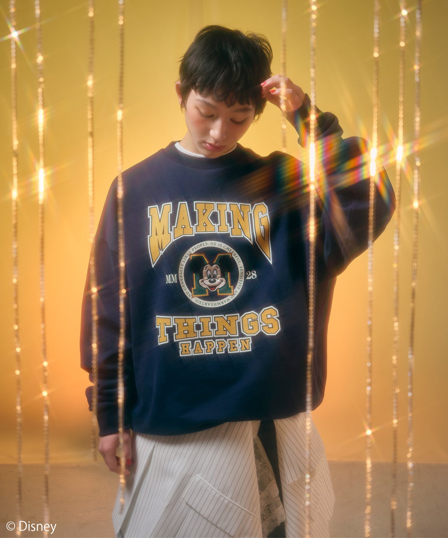 MODEL:166cm/COLOR:NAVY/SIZE:F