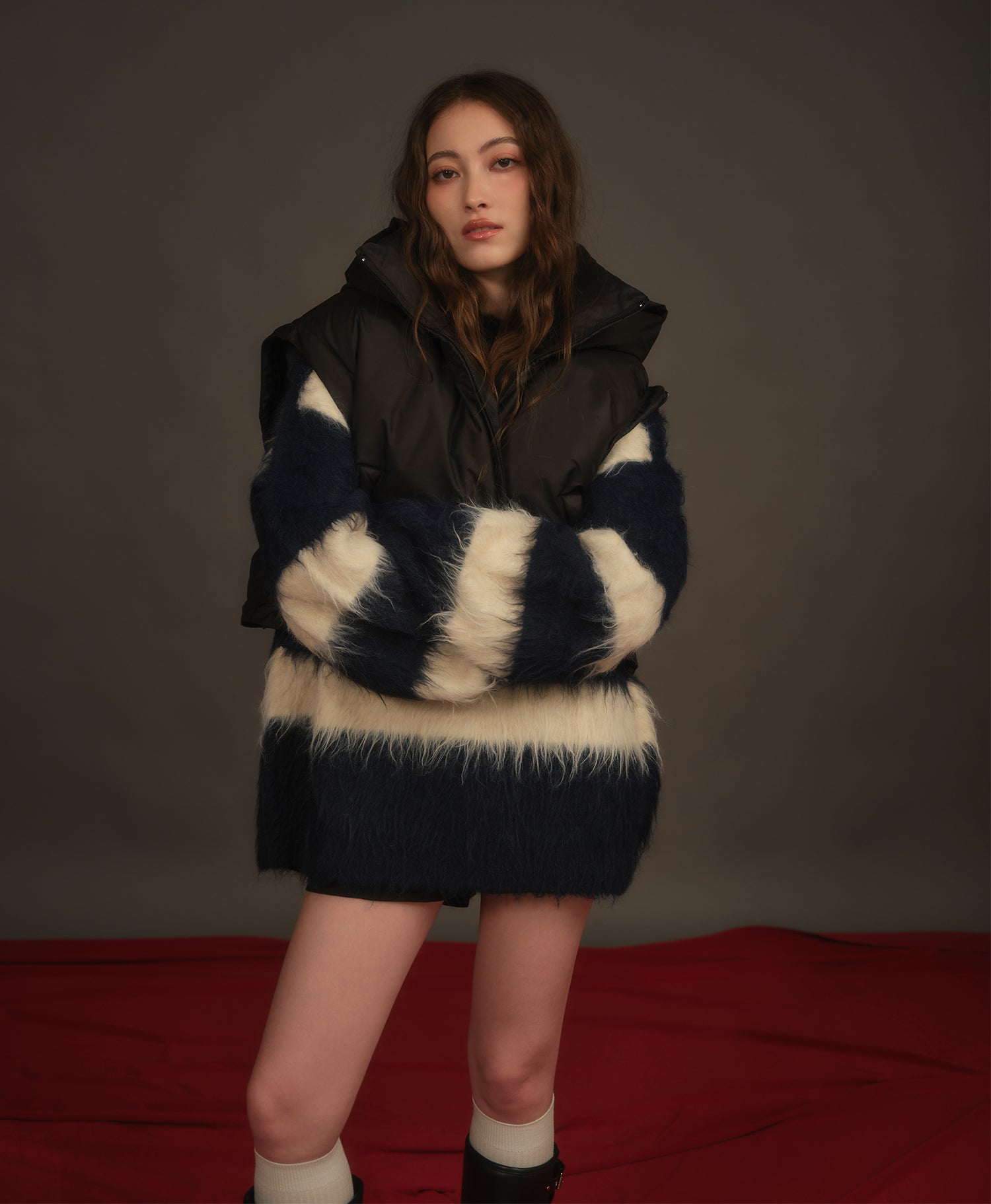 MODEL:163cm/COLOR:BLACK/SIZE:F