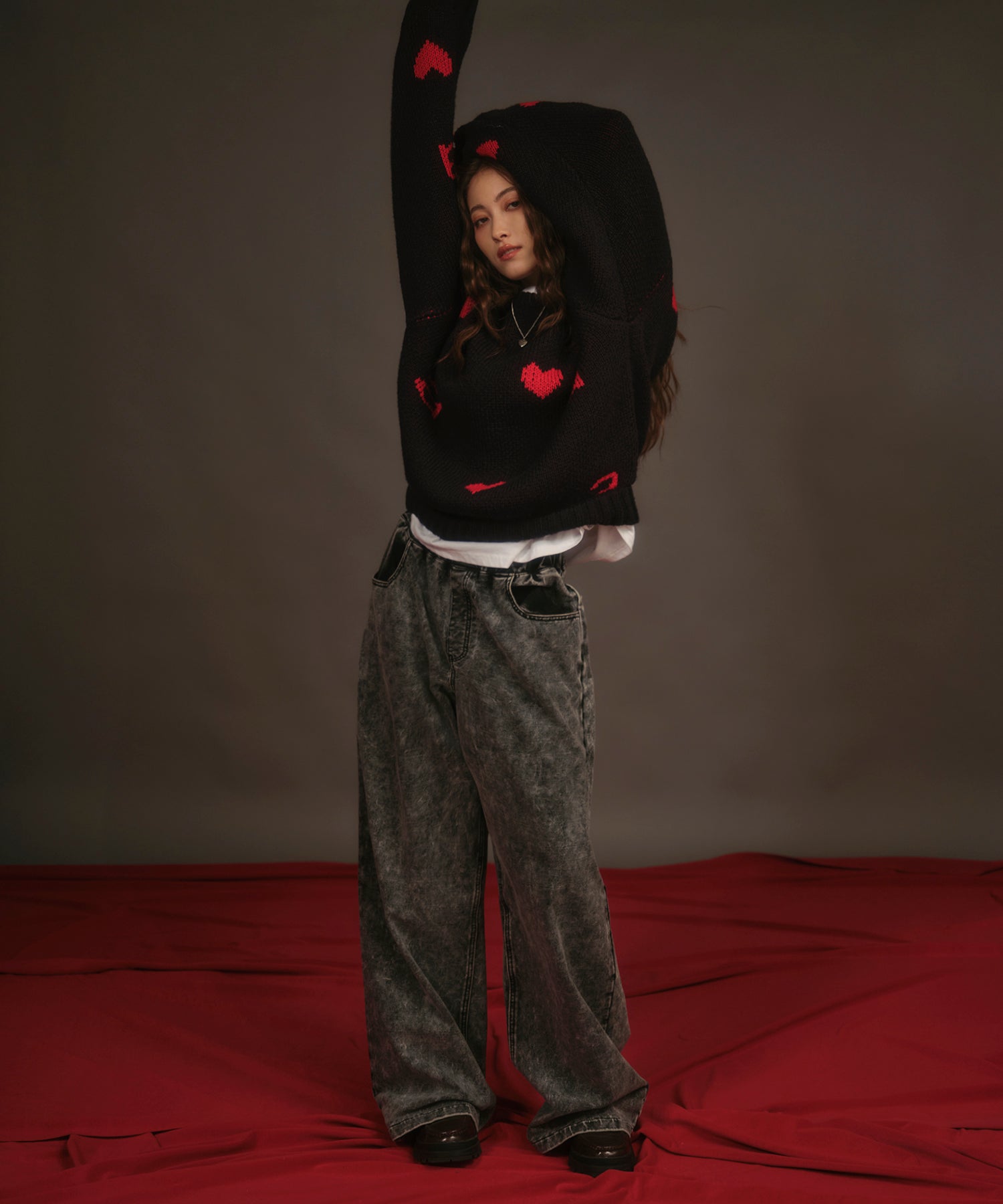 MODEL:163cm/COLOR:BLACK/SIZE:F