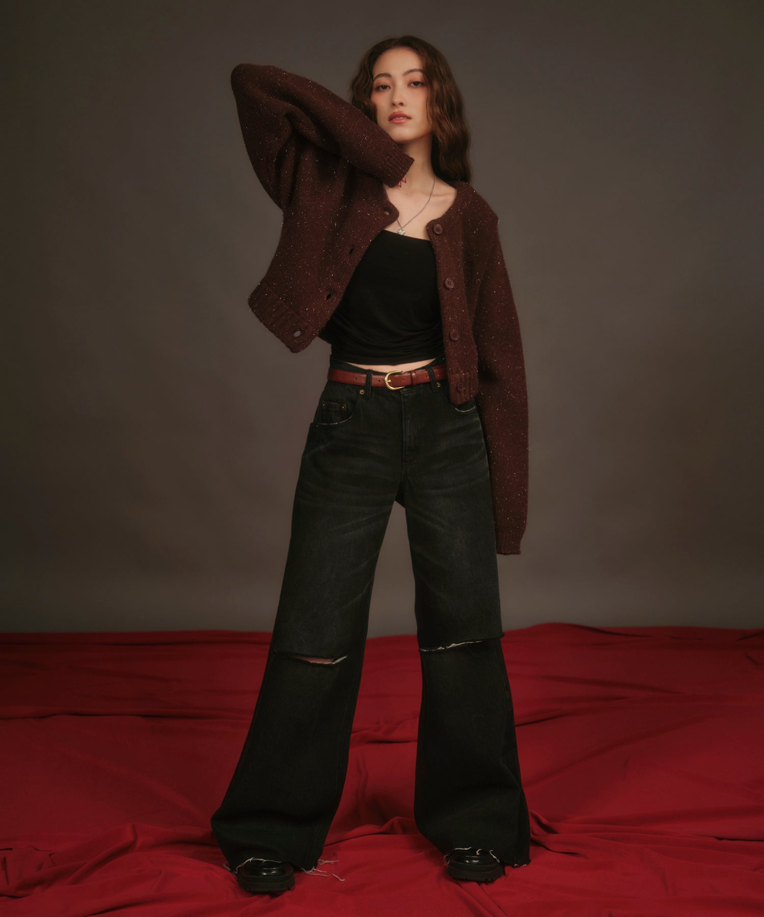 MODEL:163cm/COLOR:BLACK/SIZE:M