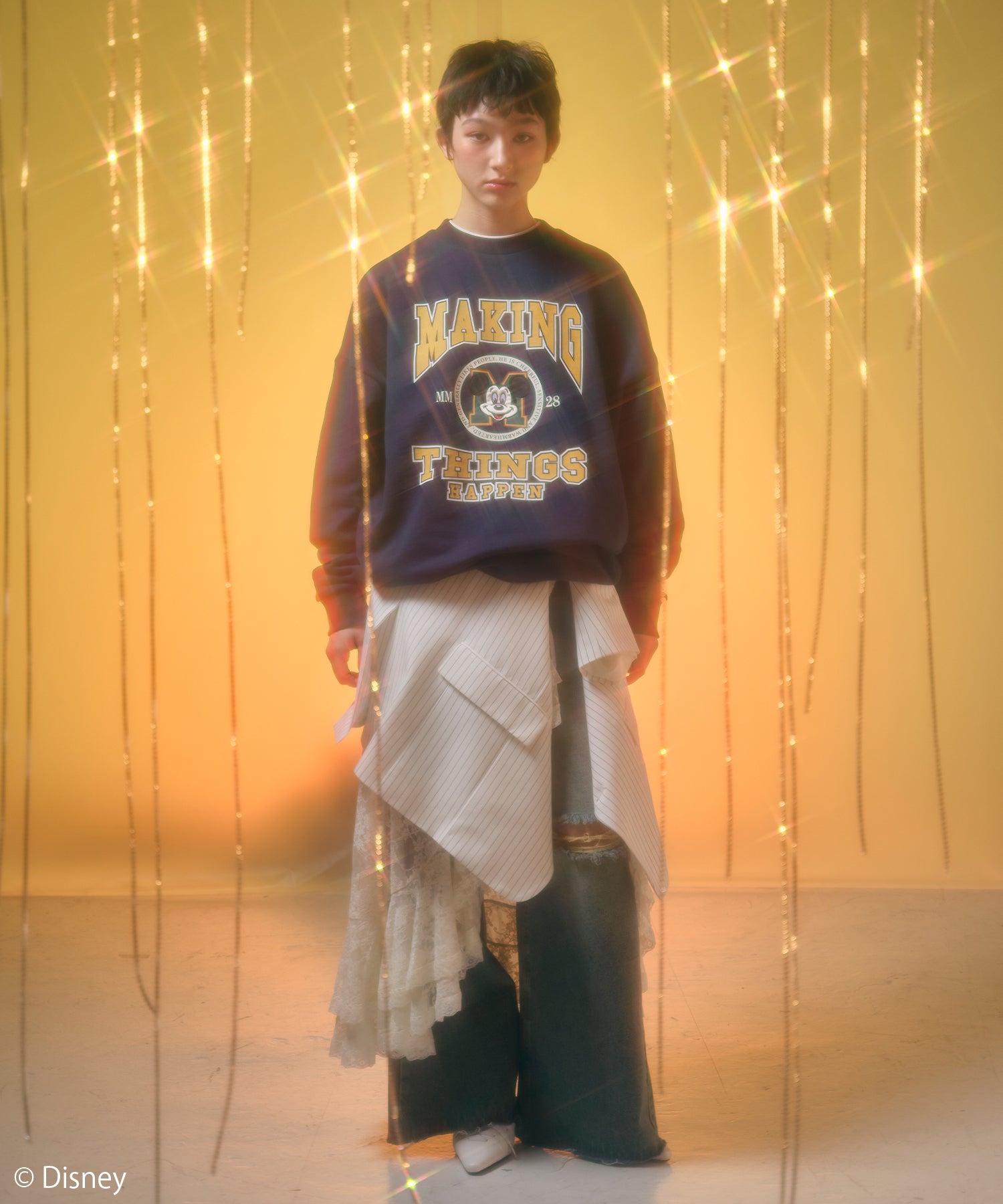 MODEL:166cm/COLOR:NAVY/SIZE:F