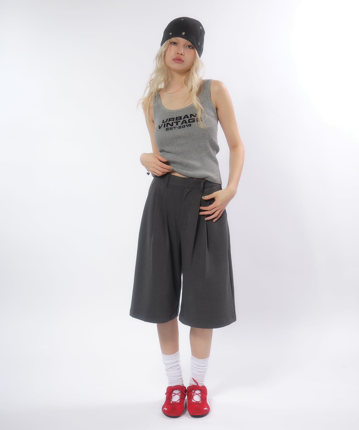 MODEL:170cm/COLOR:GRAY/SIZE:F