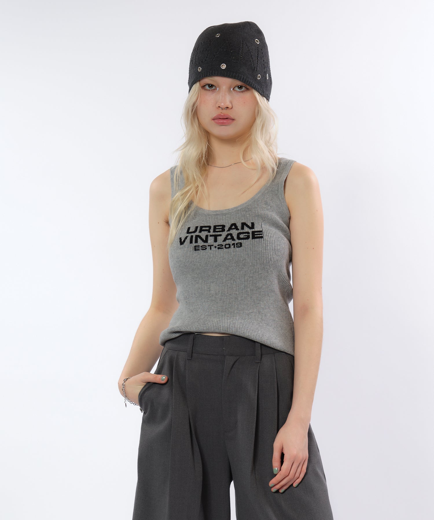 MODEL:170cm/COLOR:GRAY/SIZE:F