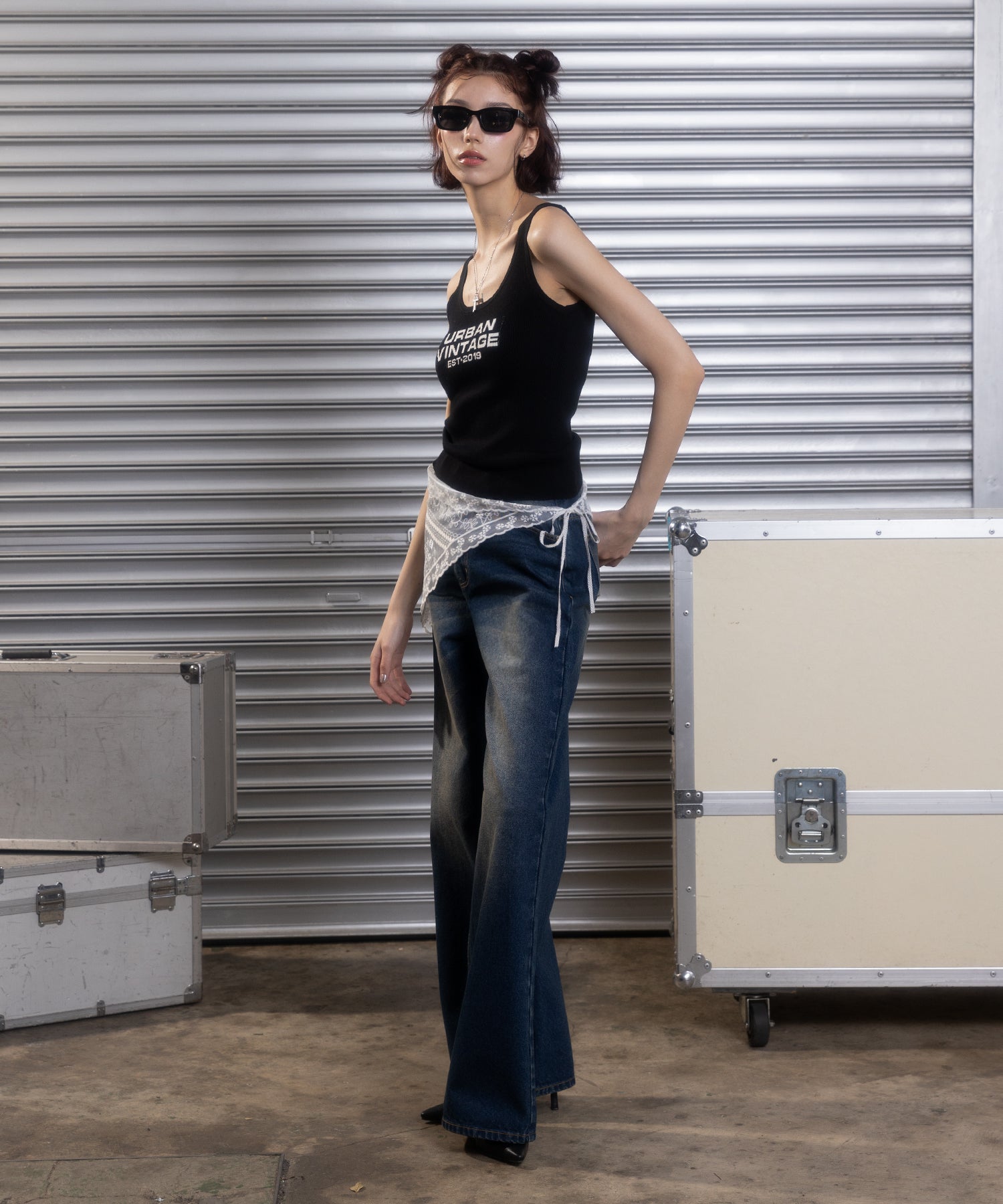 MODEL:172cm/COLOR:BLACK/SIZE:F