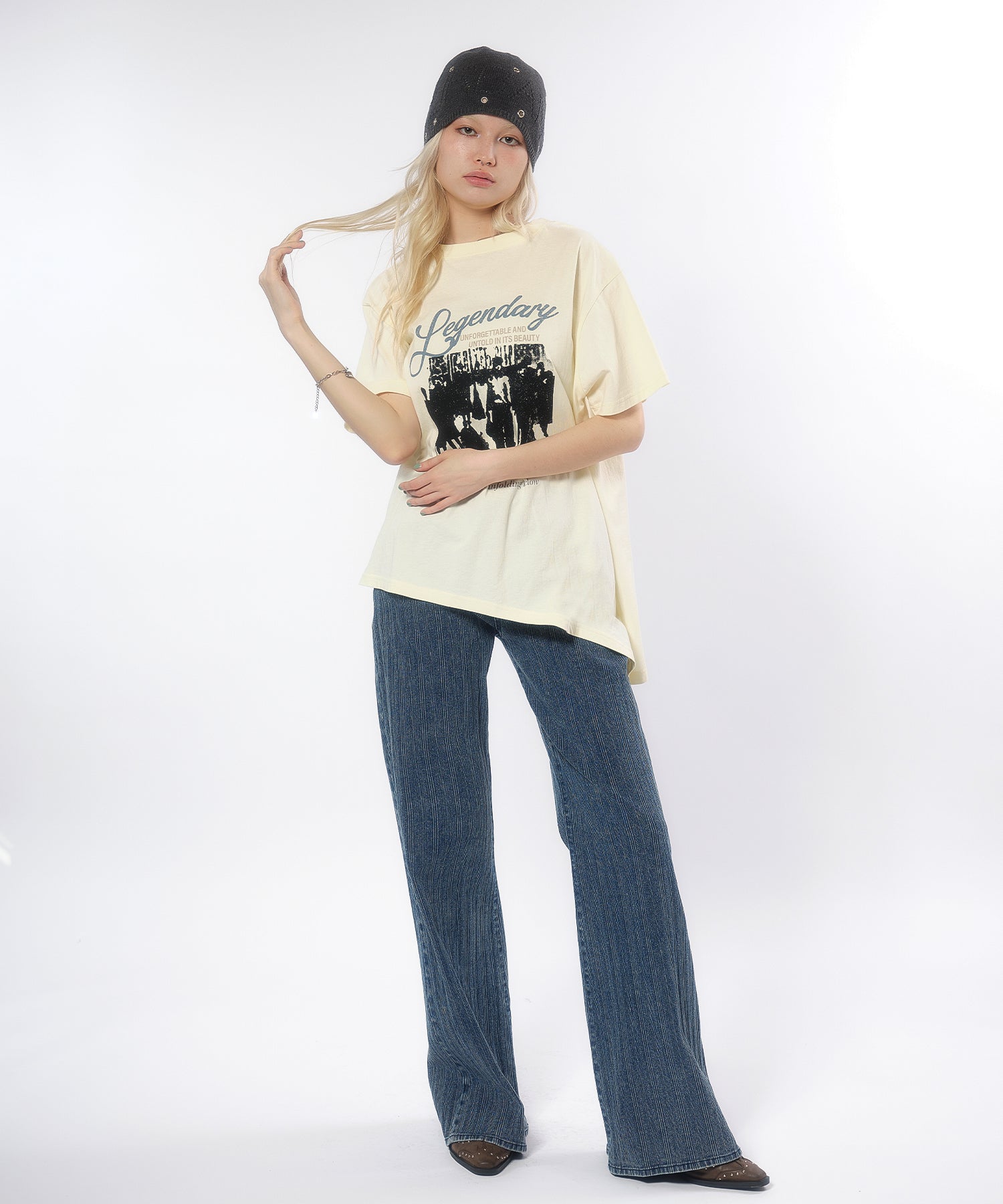 MODEL:170cm/COLOR:IVORY/SIZE:F