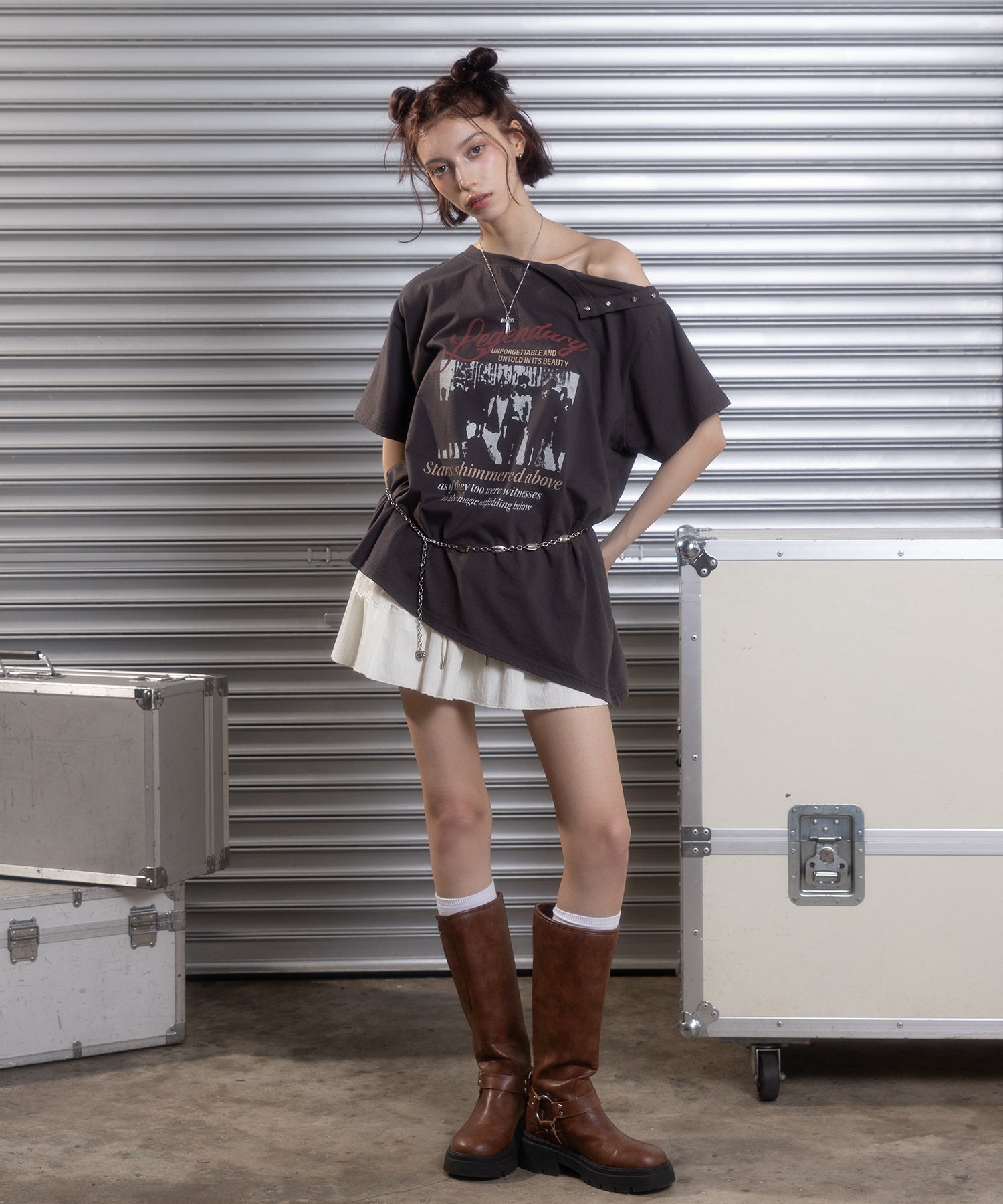 MODEL:172cm/COLOR:BLACK/SIZE:F