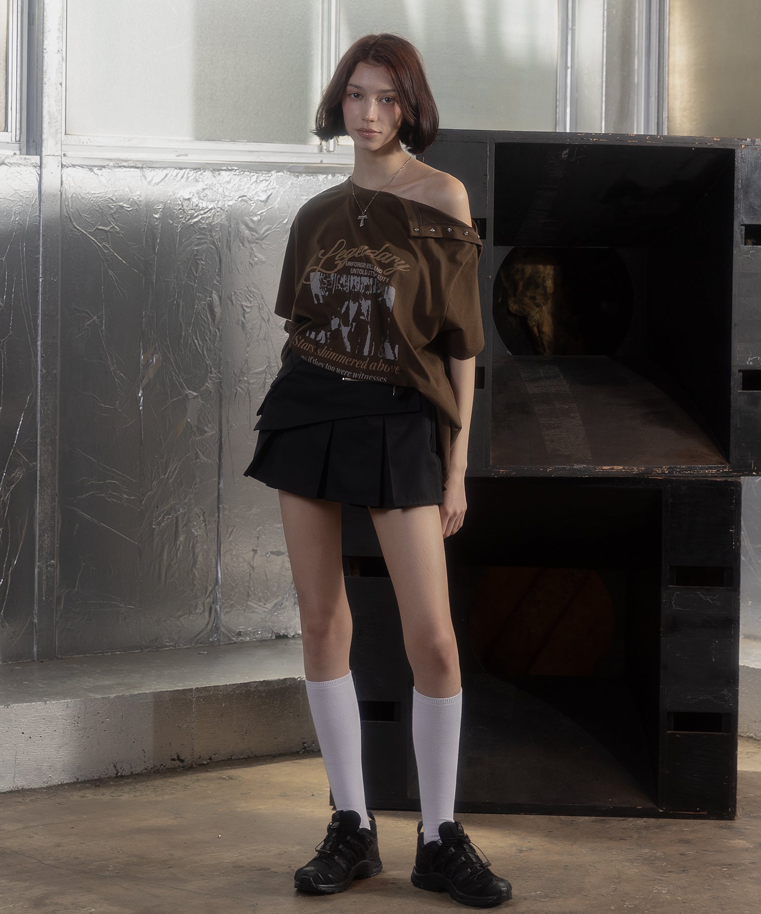 MODEL:172cm/COLOR:KHAKI/SIZE:F