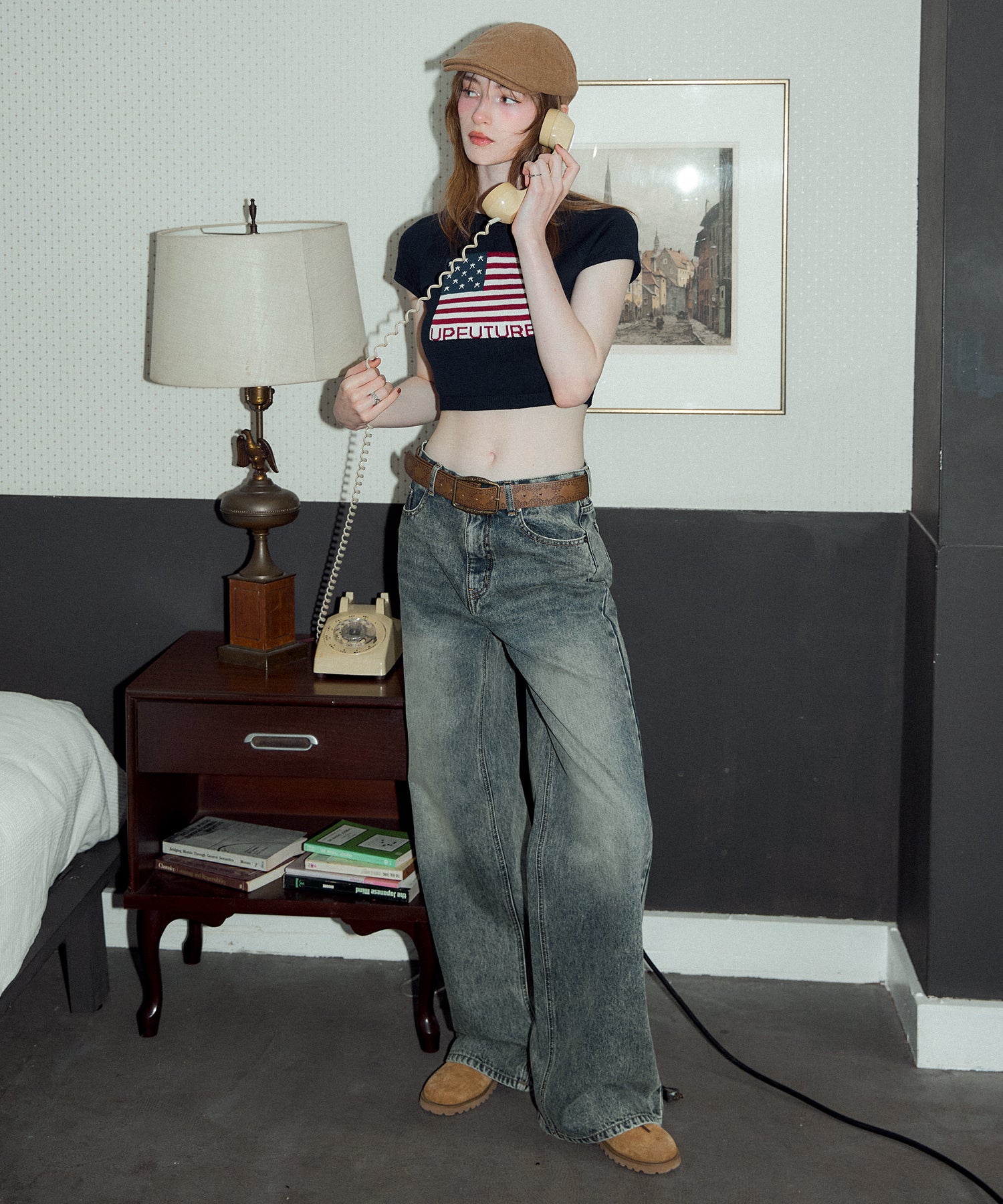 MODEL:174cm/COLOR:BLUE/SIZE:M