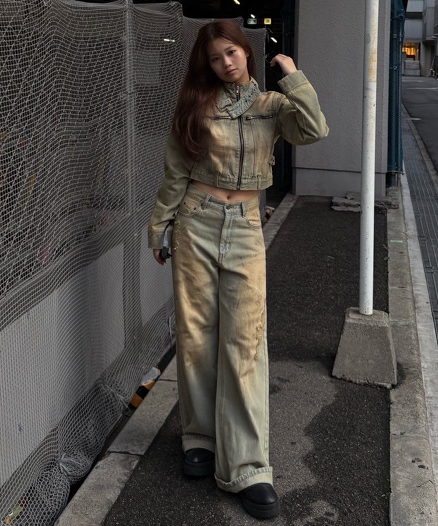 STAFF:156cm/COLOR:BLUE/SIZE:S