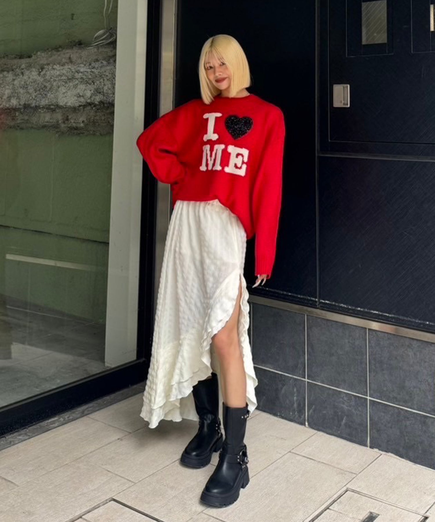 STAFF:165cm/COLOR:WHITE/SIZE:F