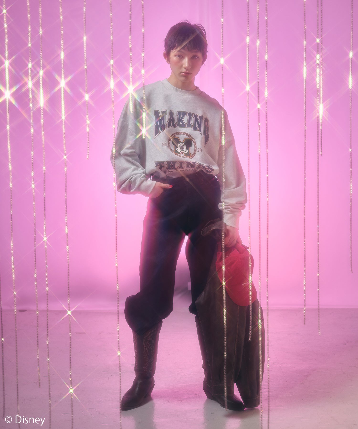 MODEL:166cm/COLOR:WHITE/SIZE:F