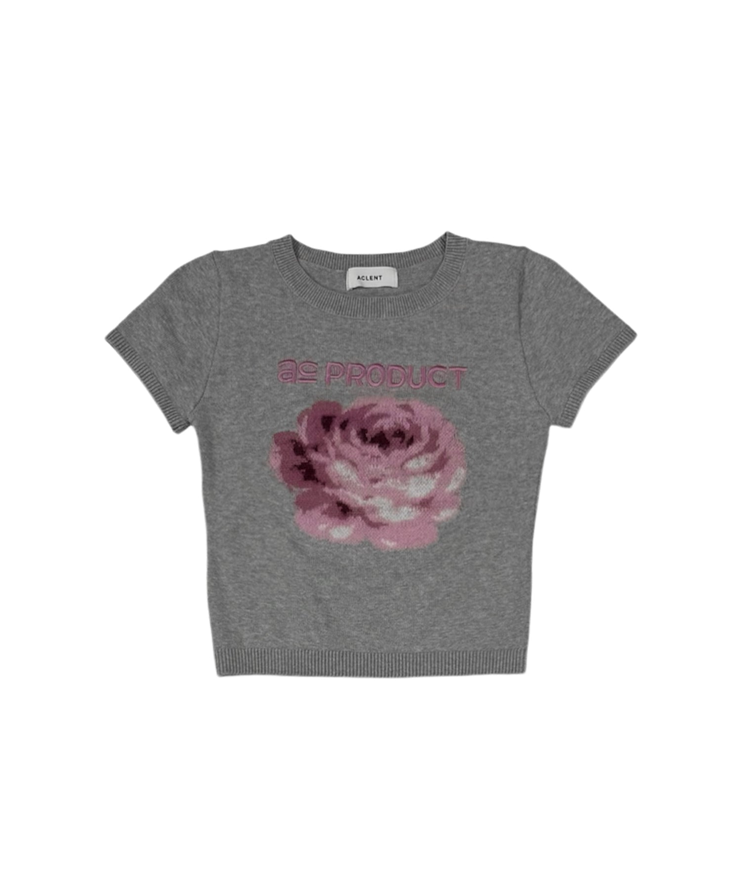 シャギーフラワーコンパクトニット