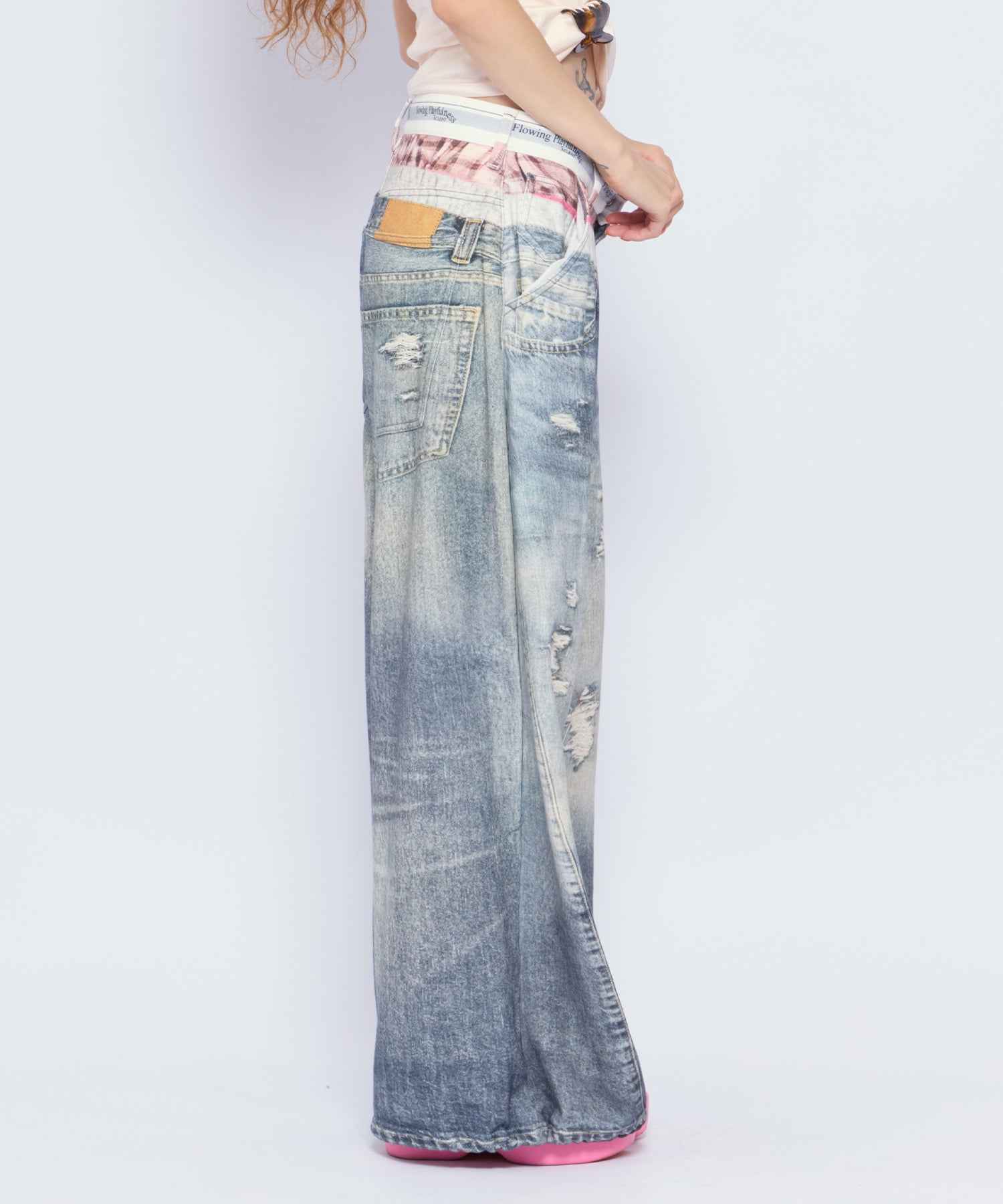 MODEL:168cm/COLOR:BLU/SIZE:F