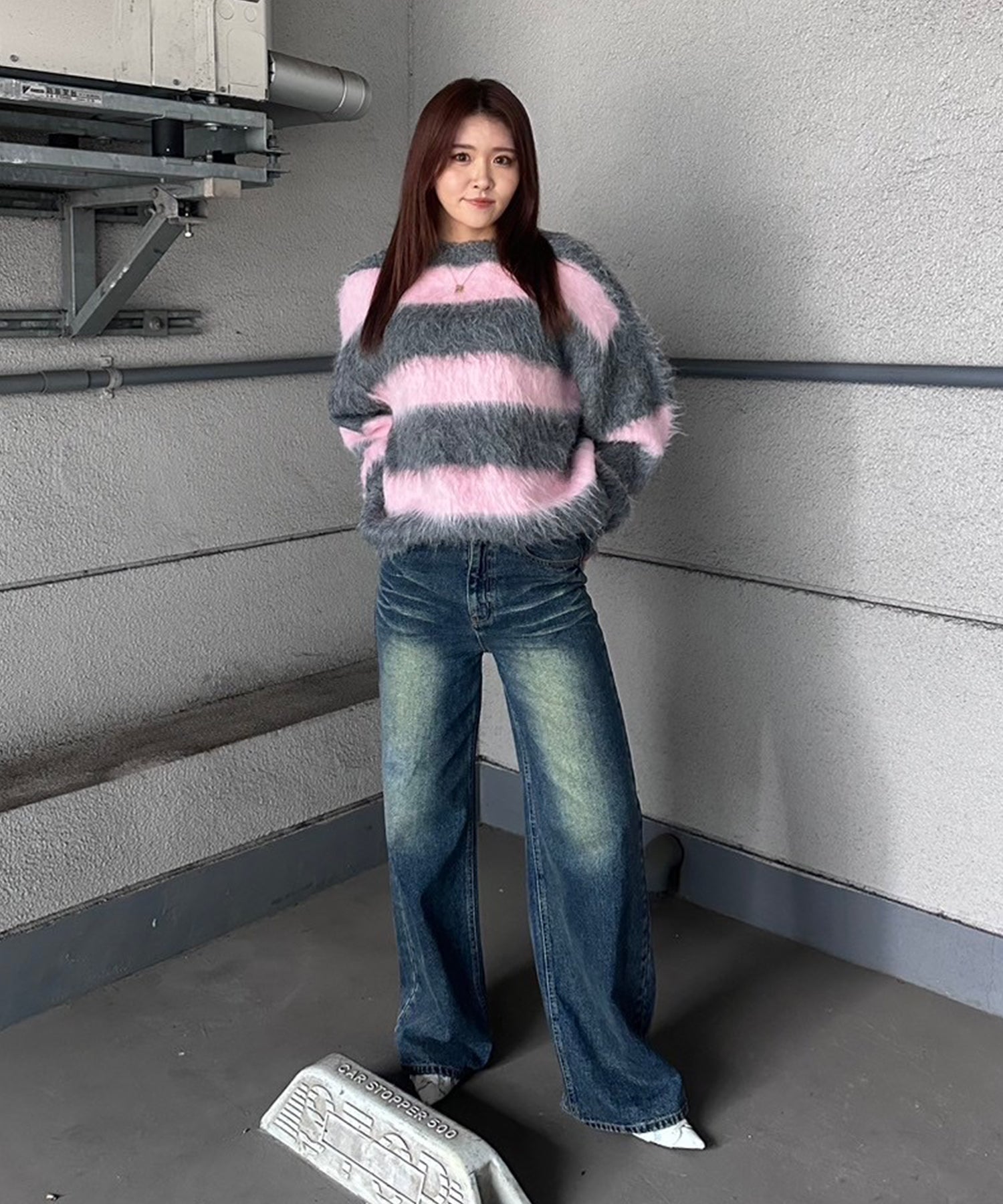 STAFF:164cm/COLOR:BLUE/SIZE:S
