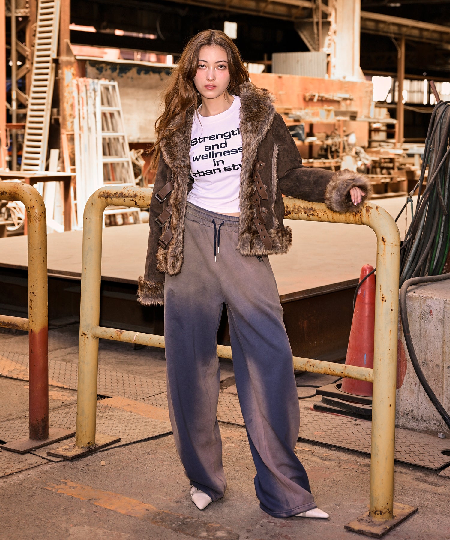 MODEL:163cm/COLOR:NAVY/SIZE:M