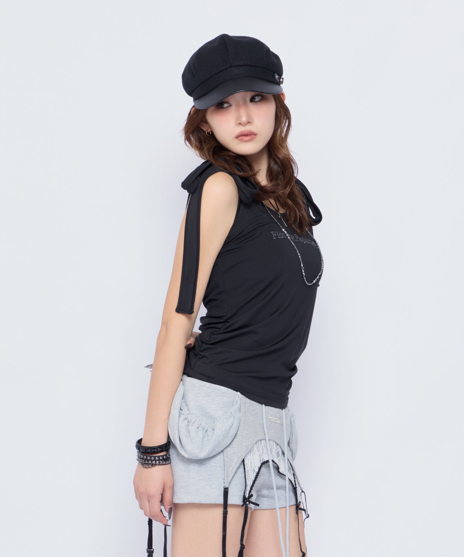 MODEL:170cm/COLOR:BLK/SIZE:F