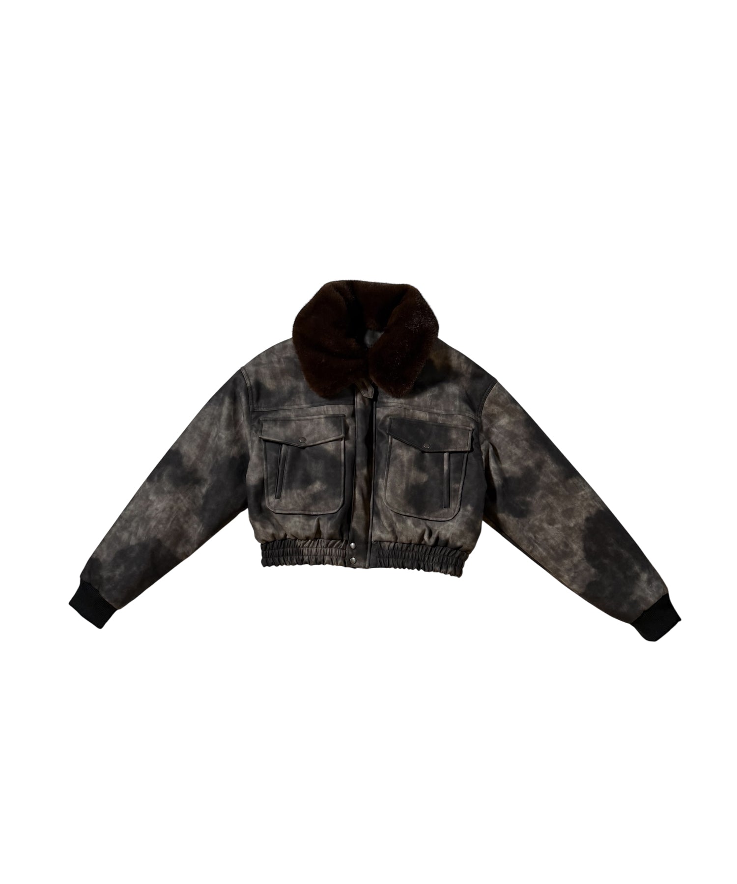 ヴィーガンレザー2wayジャケット