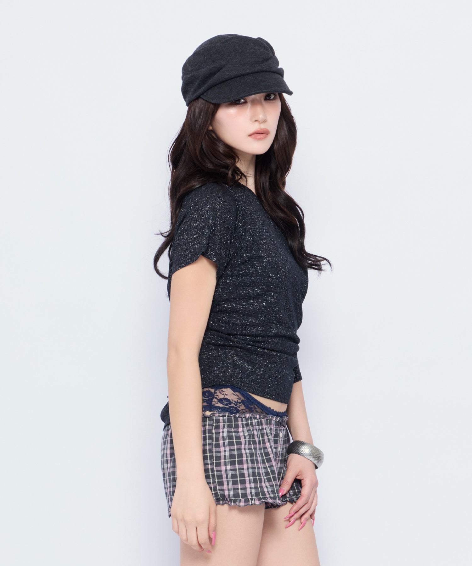MODEL:170cm/COLOR:BLK/SIZE:F