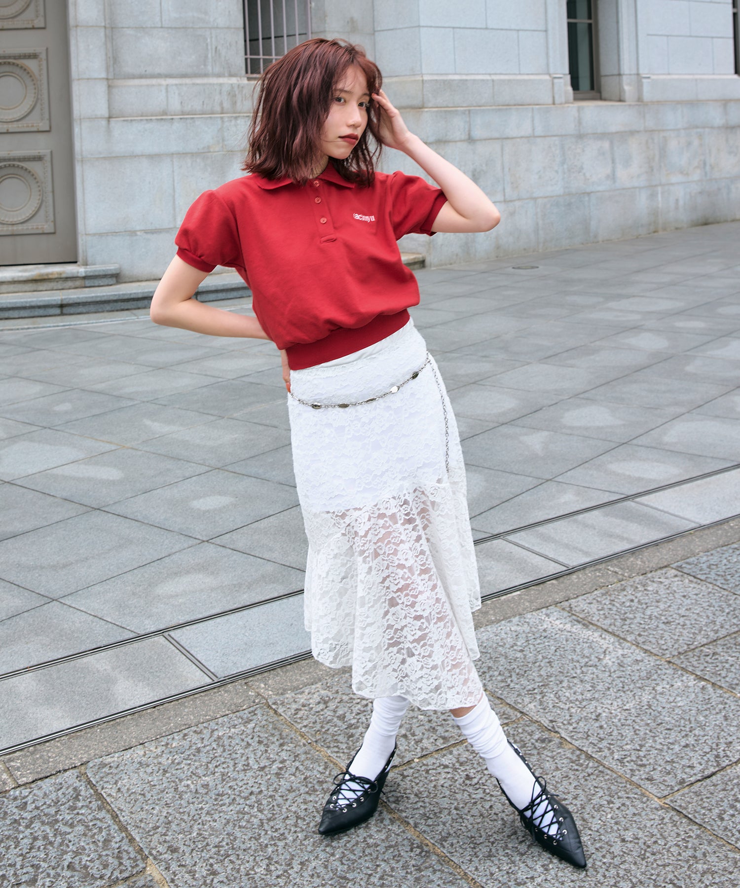 miyu:155cm/COLOR:RED/SIZE:F