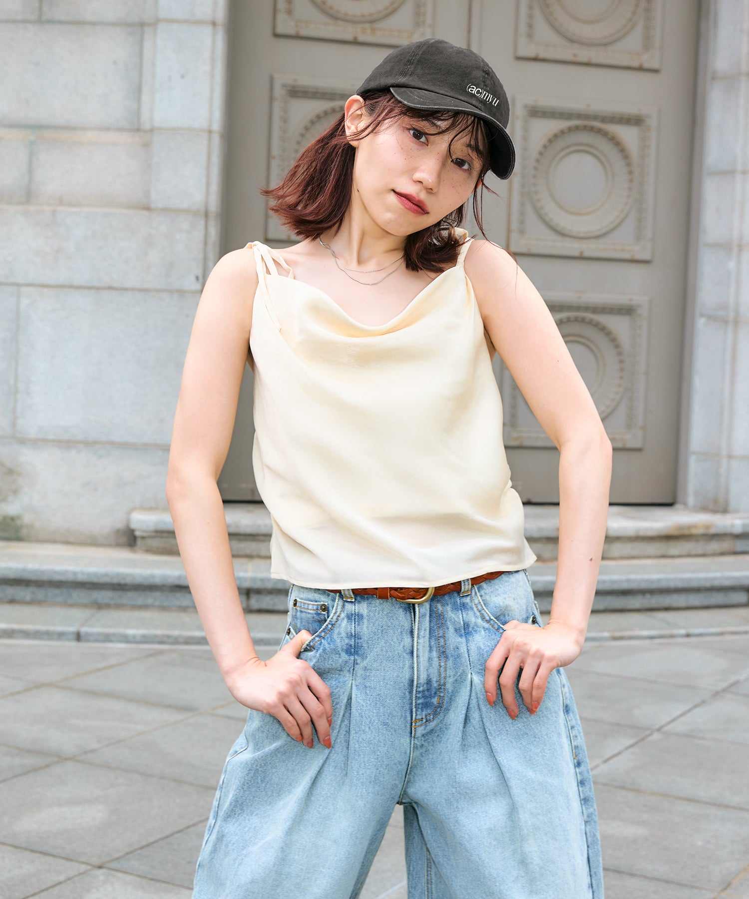 miyu:155cm/COLOR:LIGHT YELLOW/SIZE:F