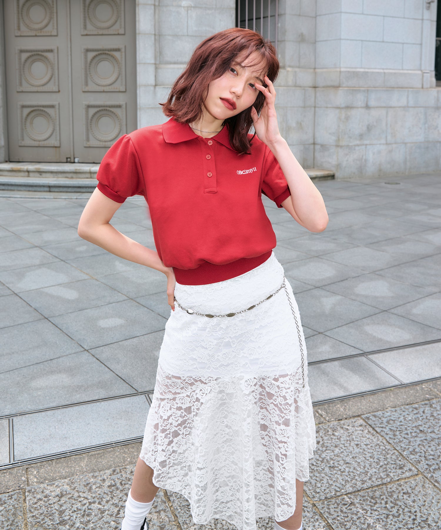 miyu:155cm/COLOR:RED/SIZE:F