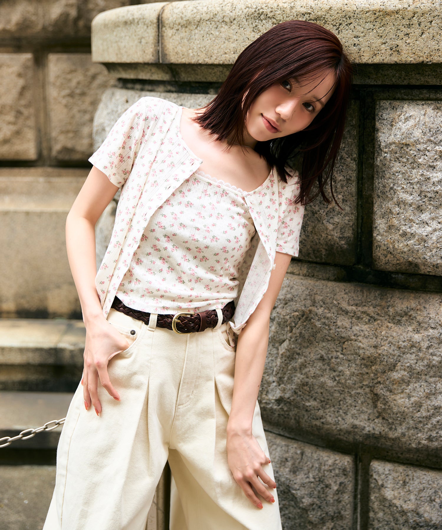 miyu:155cm/COLOR:WHITE/SIZE:F