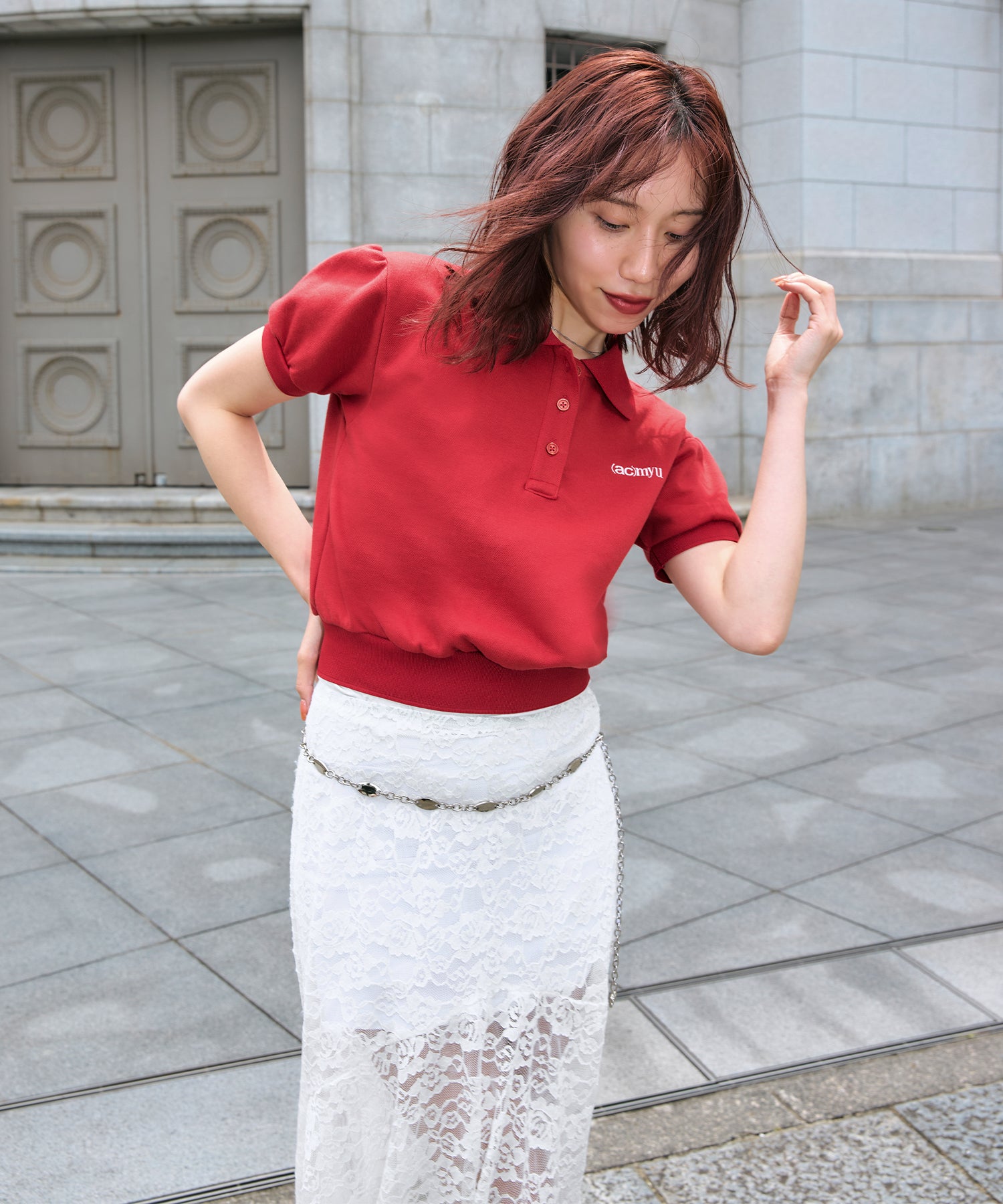 miyu:155cm/COLOR:RED/SIZE:F