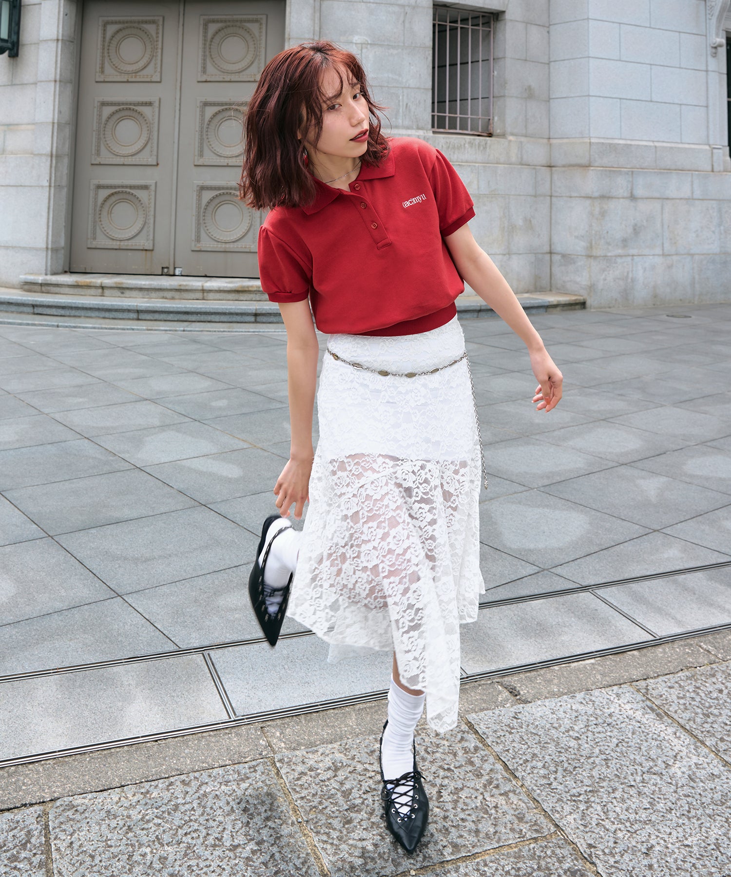 miyu:155cm/COLOR:RED/SIZE:F