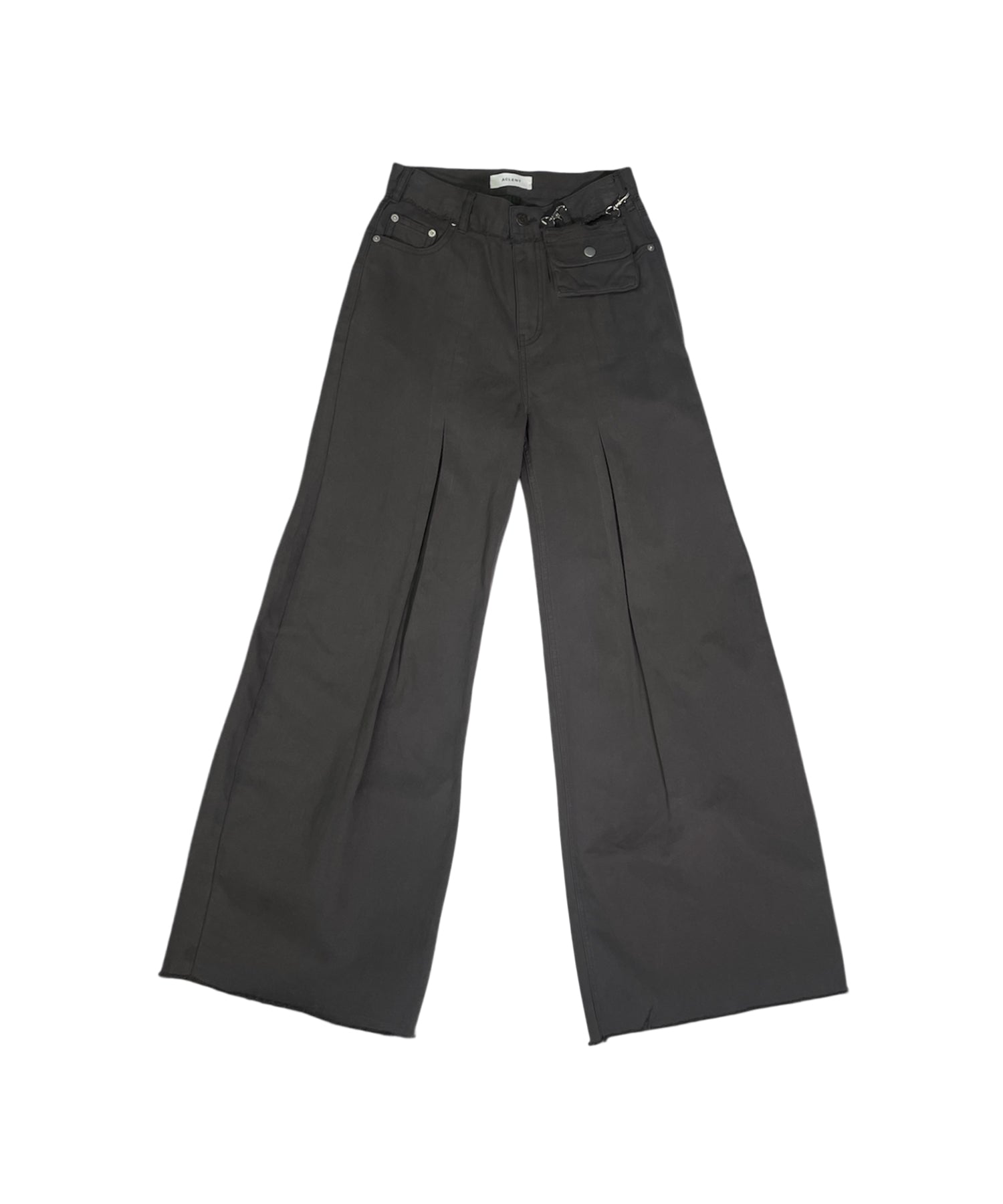 ウエストポーチカーブセンタータックパンツ