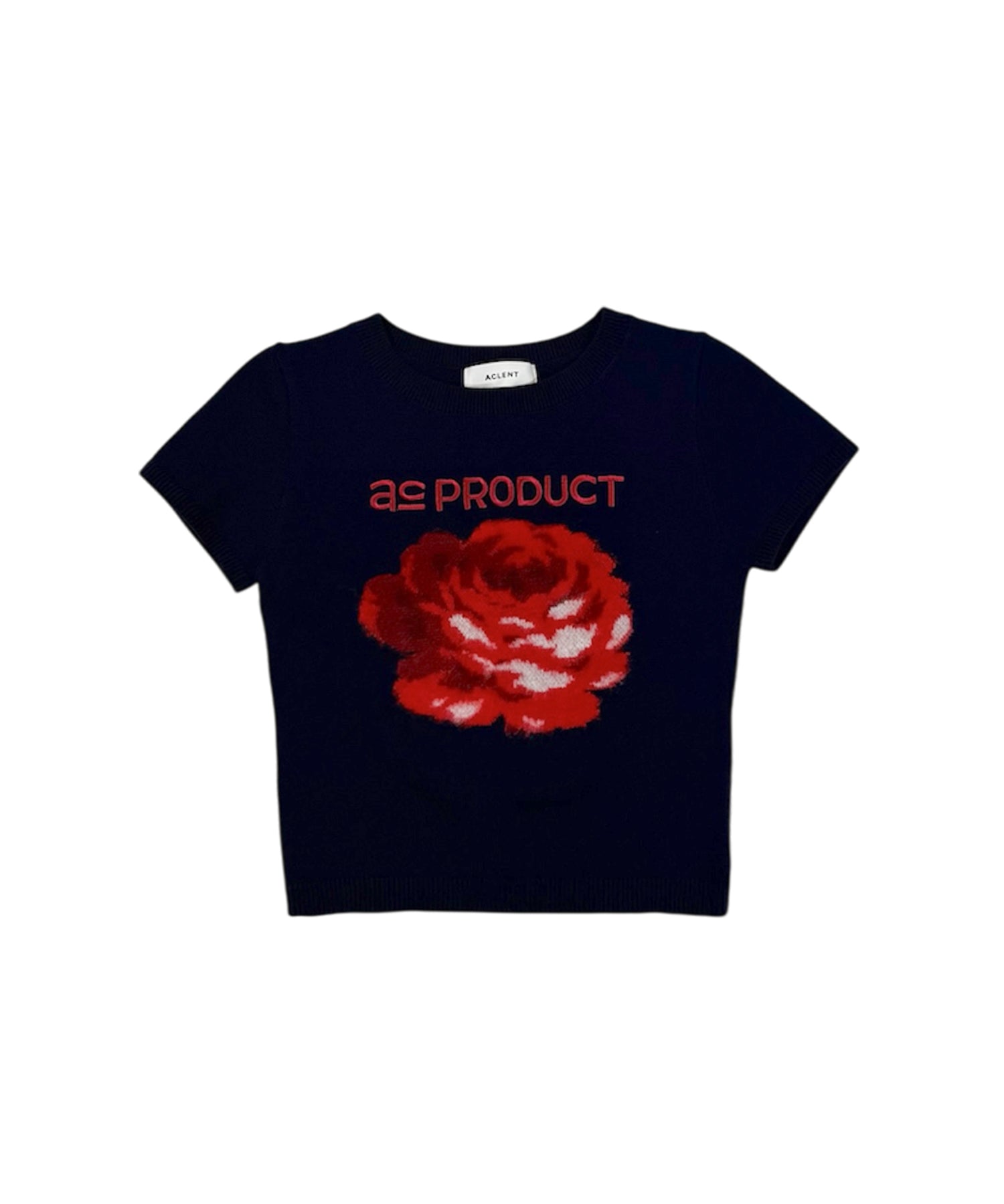 シャギーフラワーコンパクトニット