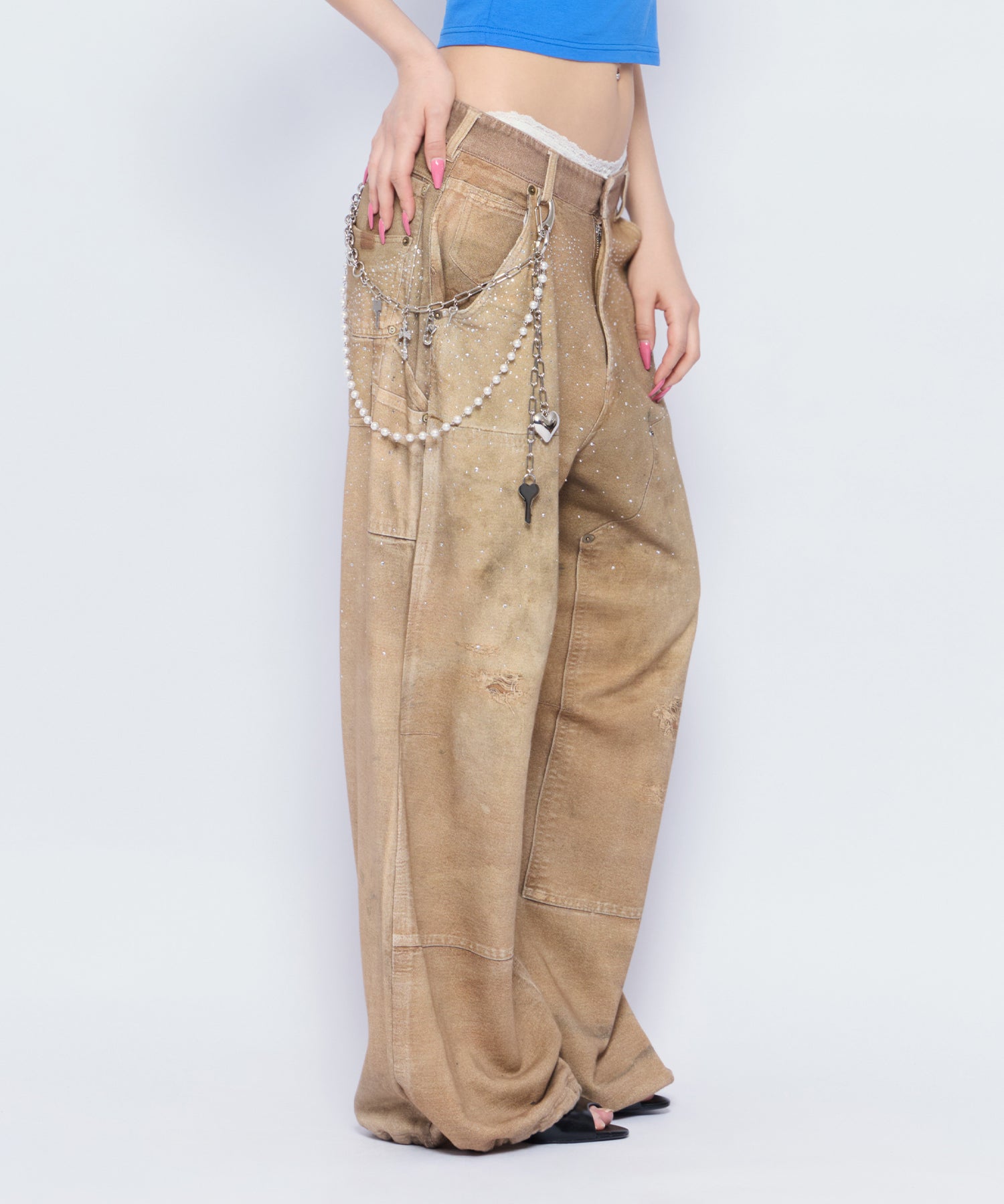 MODEL:170cm/COLOR:BEG/SIZE:F